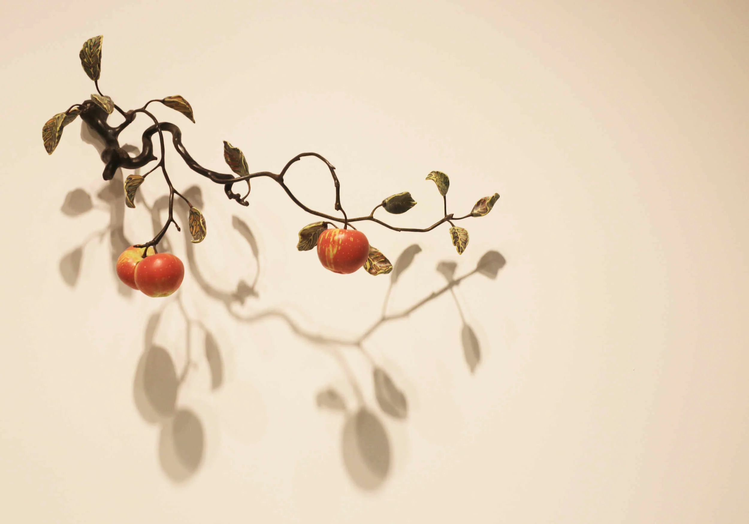 Michael Sherrill, What the Eye Sees, 2003. Porcelain, steel.