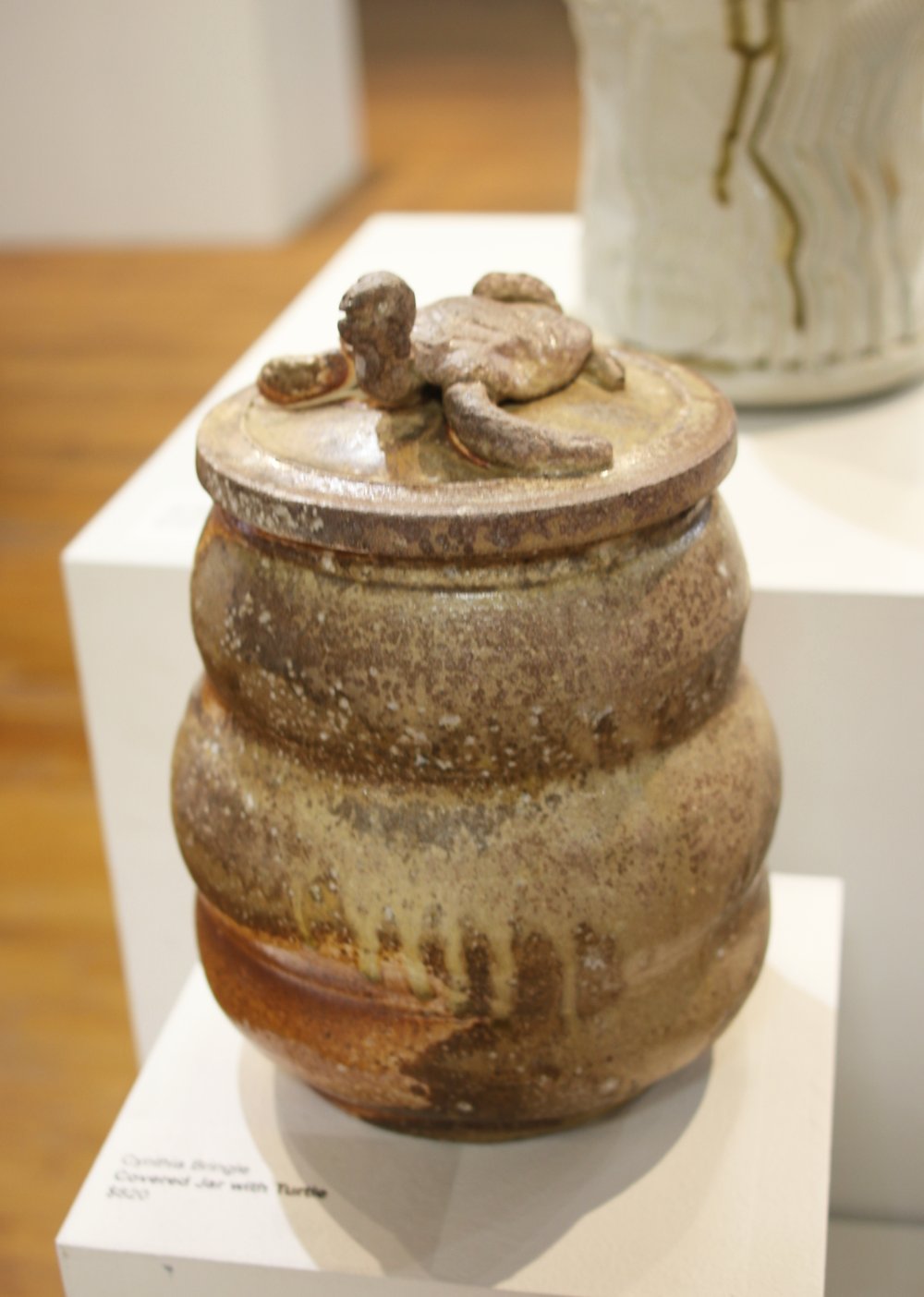 Cynthia Bringle, Covered Jar with Turtle, $820