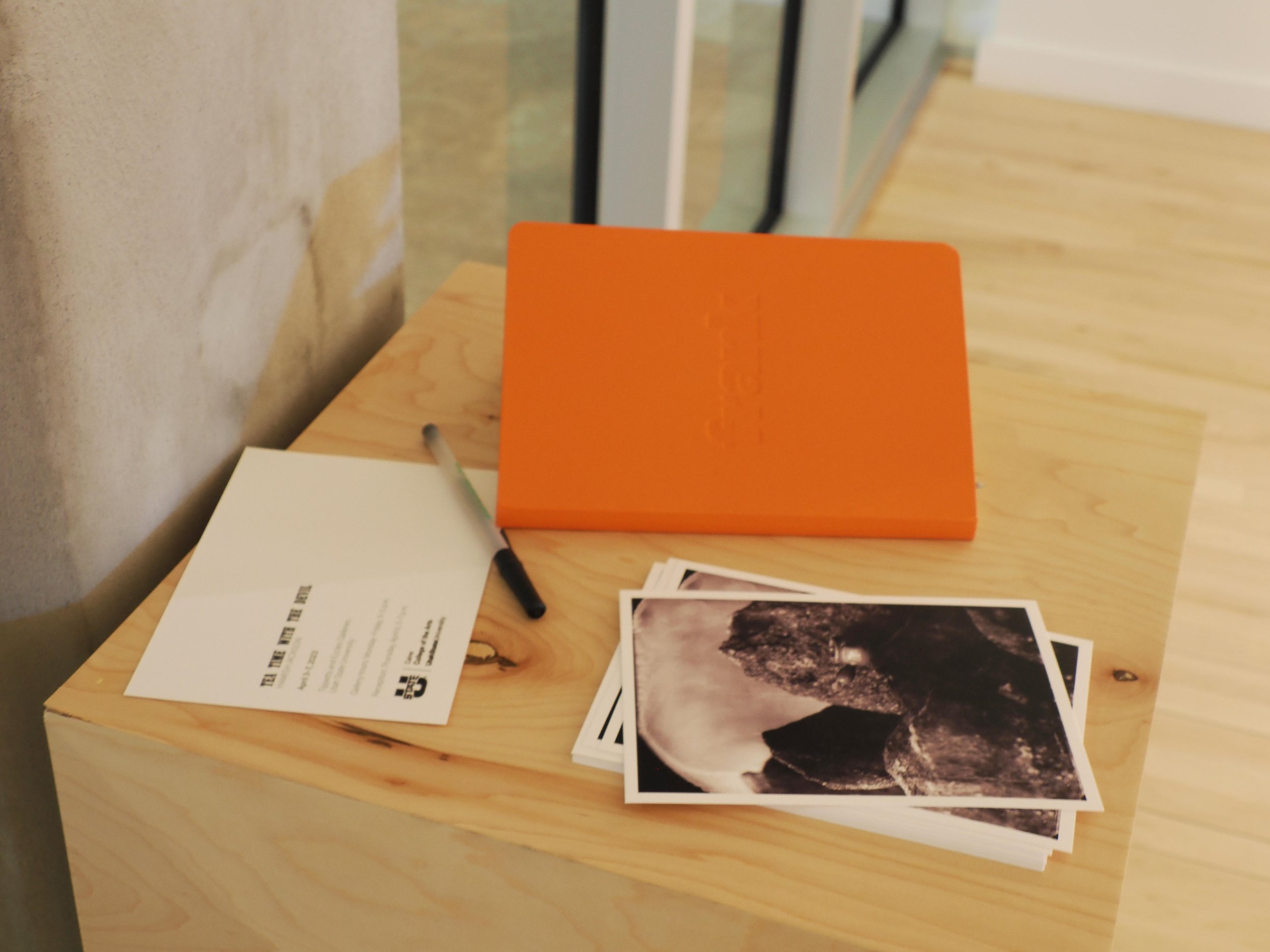 Comment book and postcards.jpg