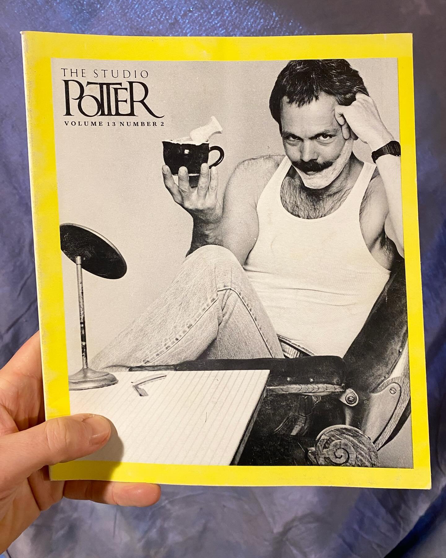 I just inherited a bunch of old Studio Potter magazines! So many fantastic articles to read through. If only I had unlimited time and tea and no children or other responsibilities 😂. For the foreseeable future I&rsquo;ll just have to be content to d