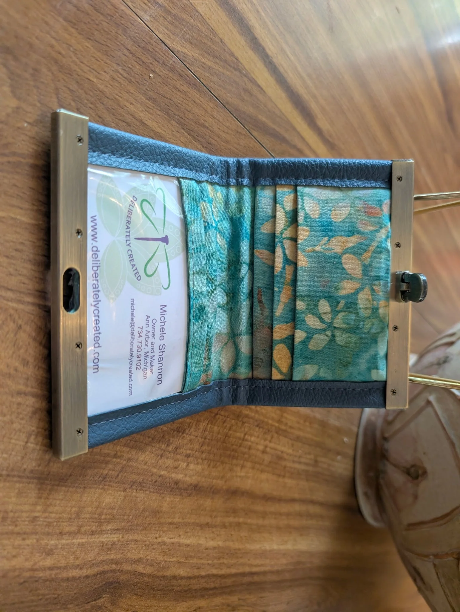 Mini Slate Blue Framed Clutch4.jpg