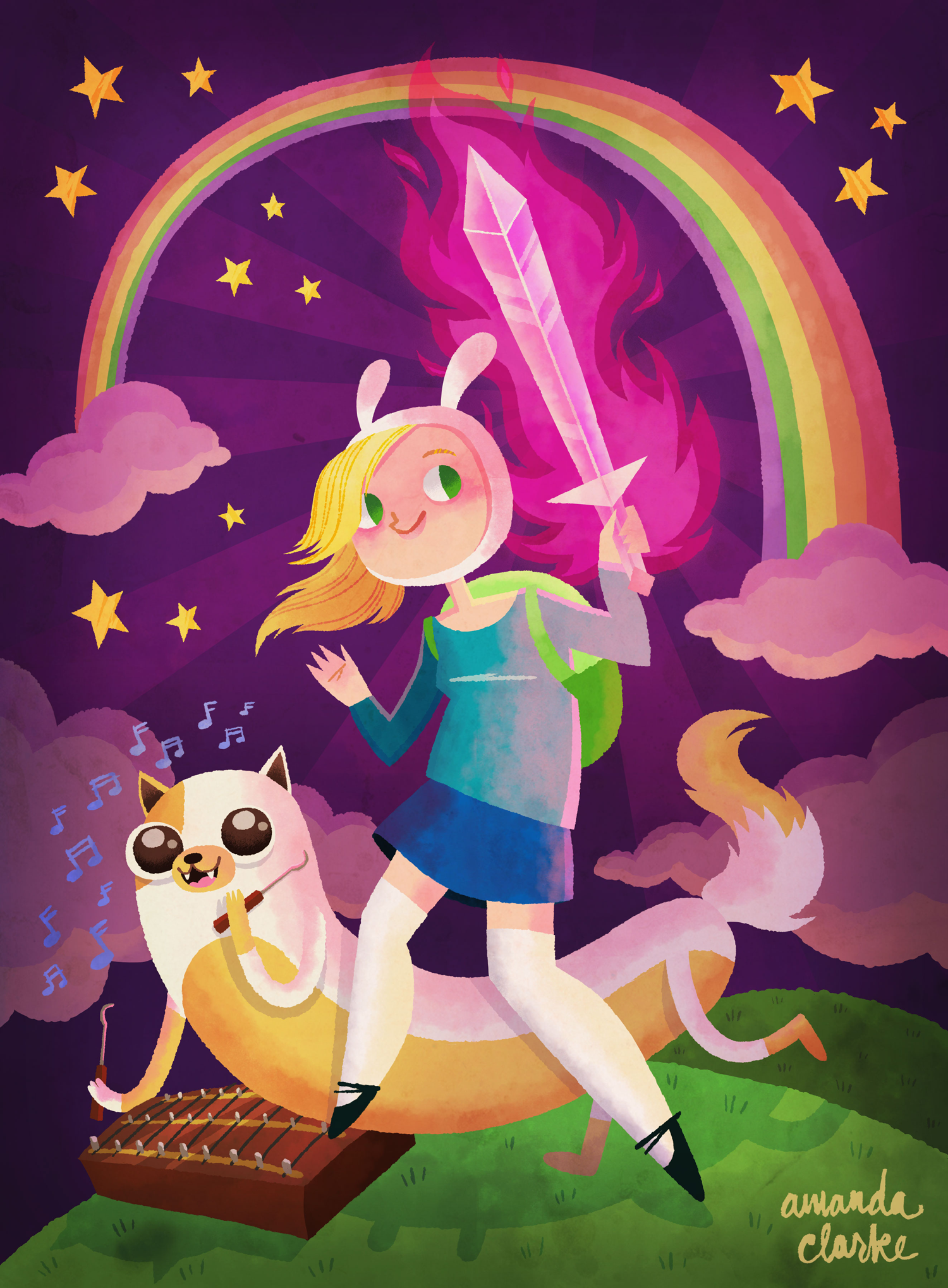 "I'm All About Swords!" 11 x 14" print available in the shop!