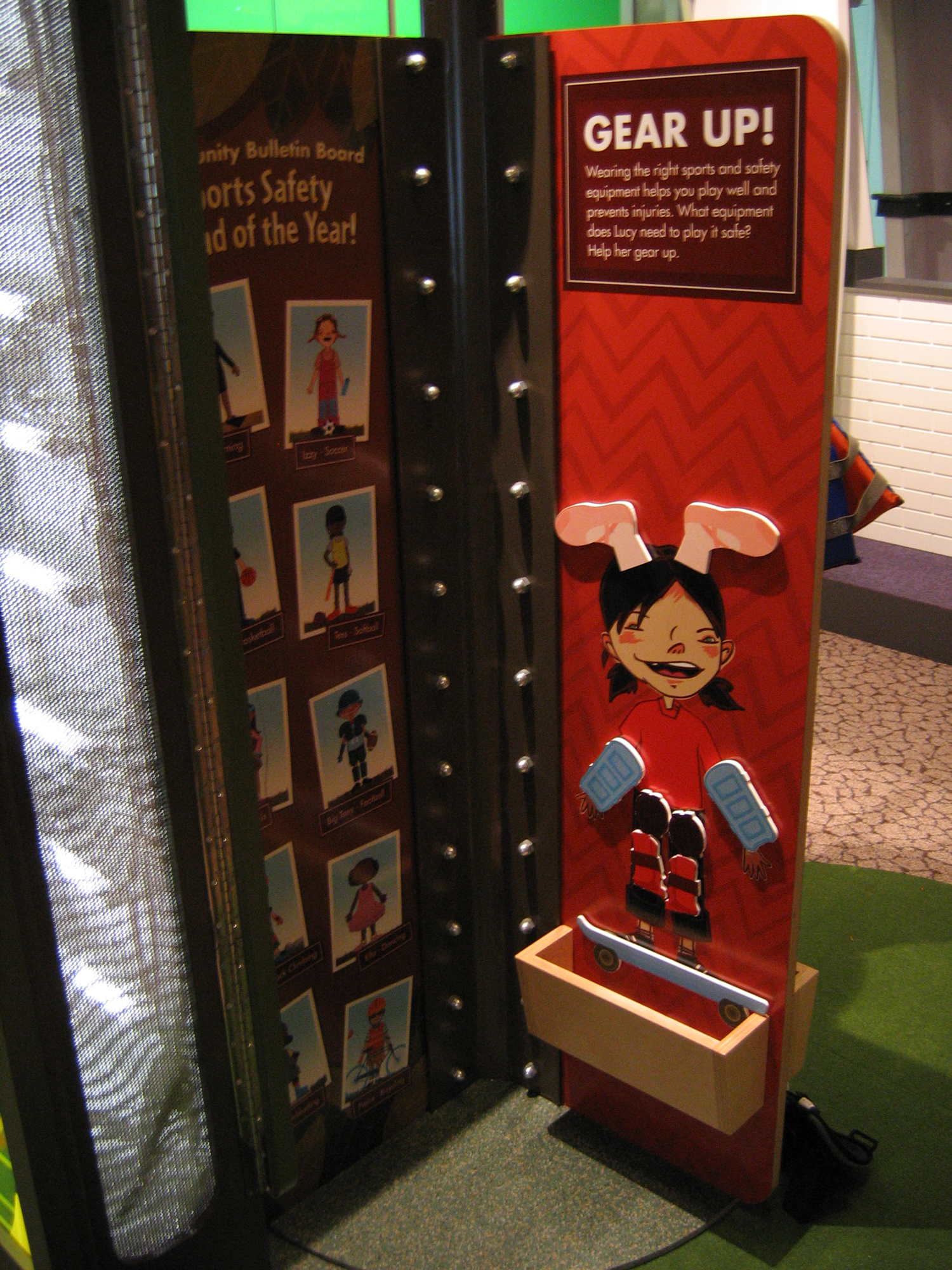 Character designs and kiosk games made with WGBH's interactive team for the Stepping Stone's Museum for Children's Healthyville exhibit.