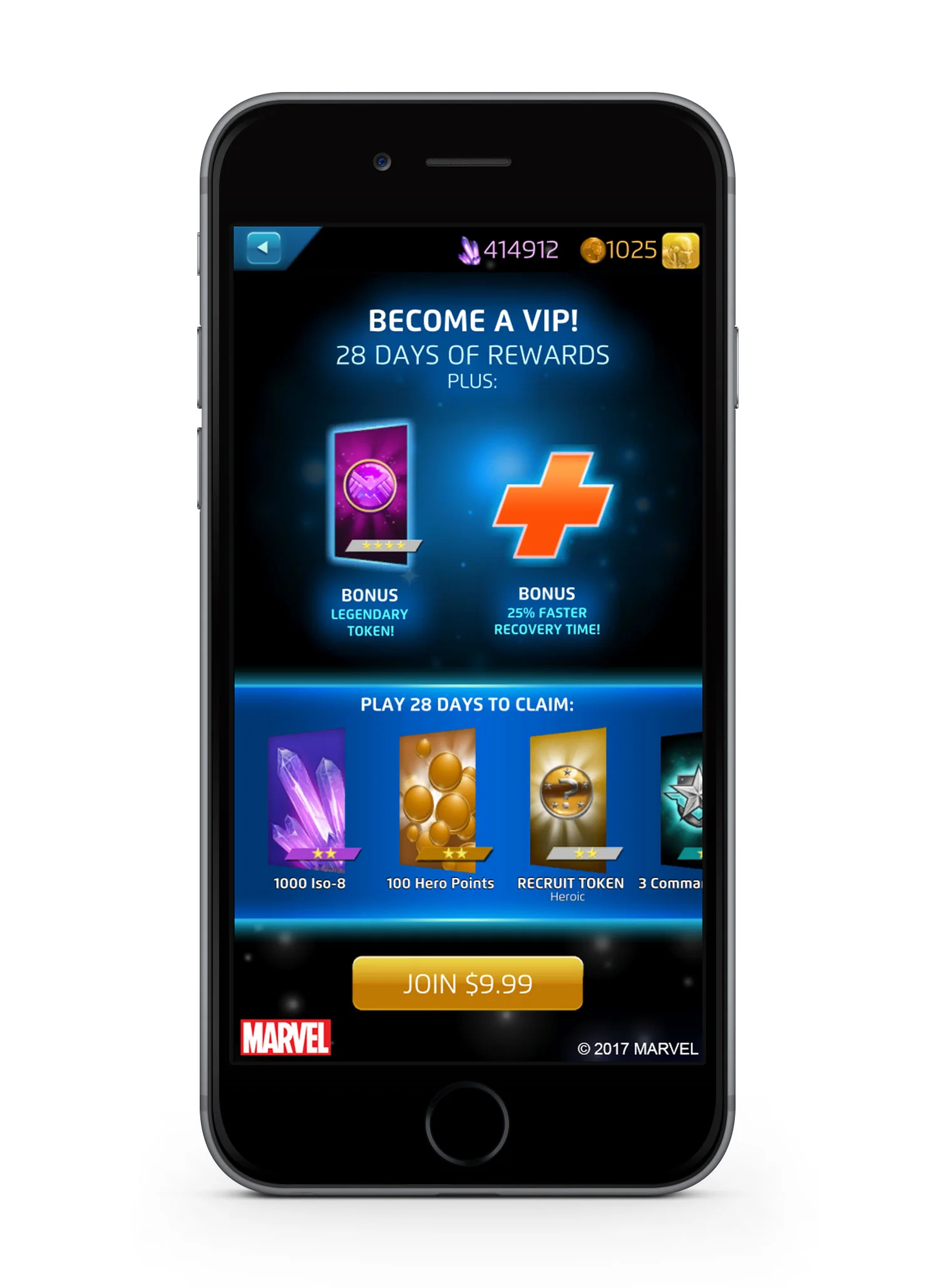 Wires and final in-game art: VIP feature. Marvel logo and copyright not part of final artwork.