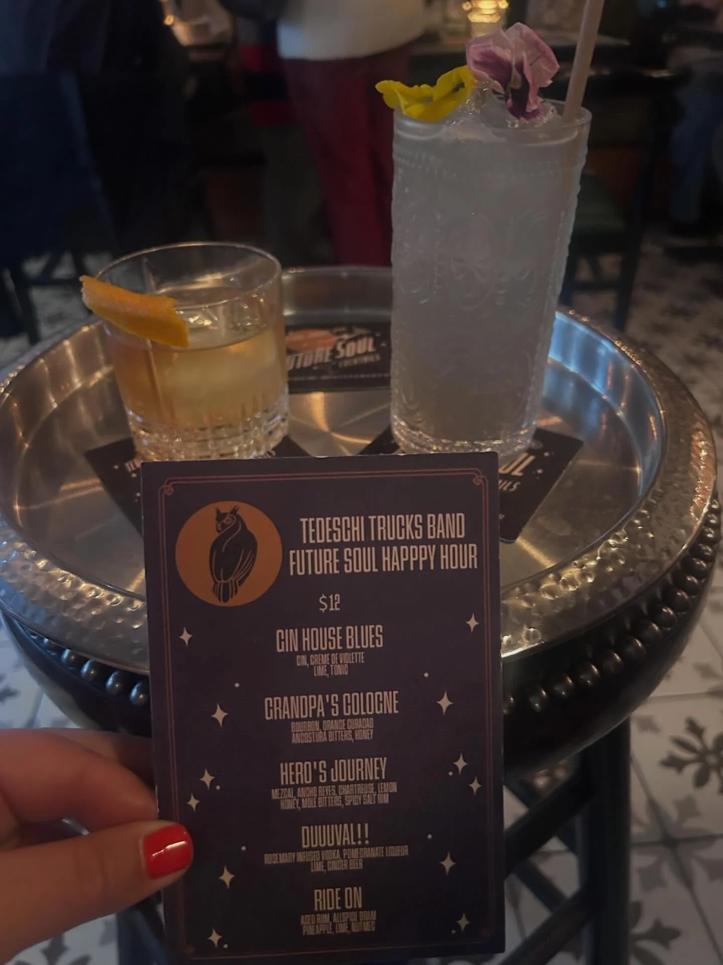 It&rsquo;s the last week to catch our special @tedeschitrucksband menu every night they take the stage @beacontheatre ! See you tonight!!
.
.
.
#cheers #craftcocktails #nyccocktails #tedeschitrucksband #owlstail