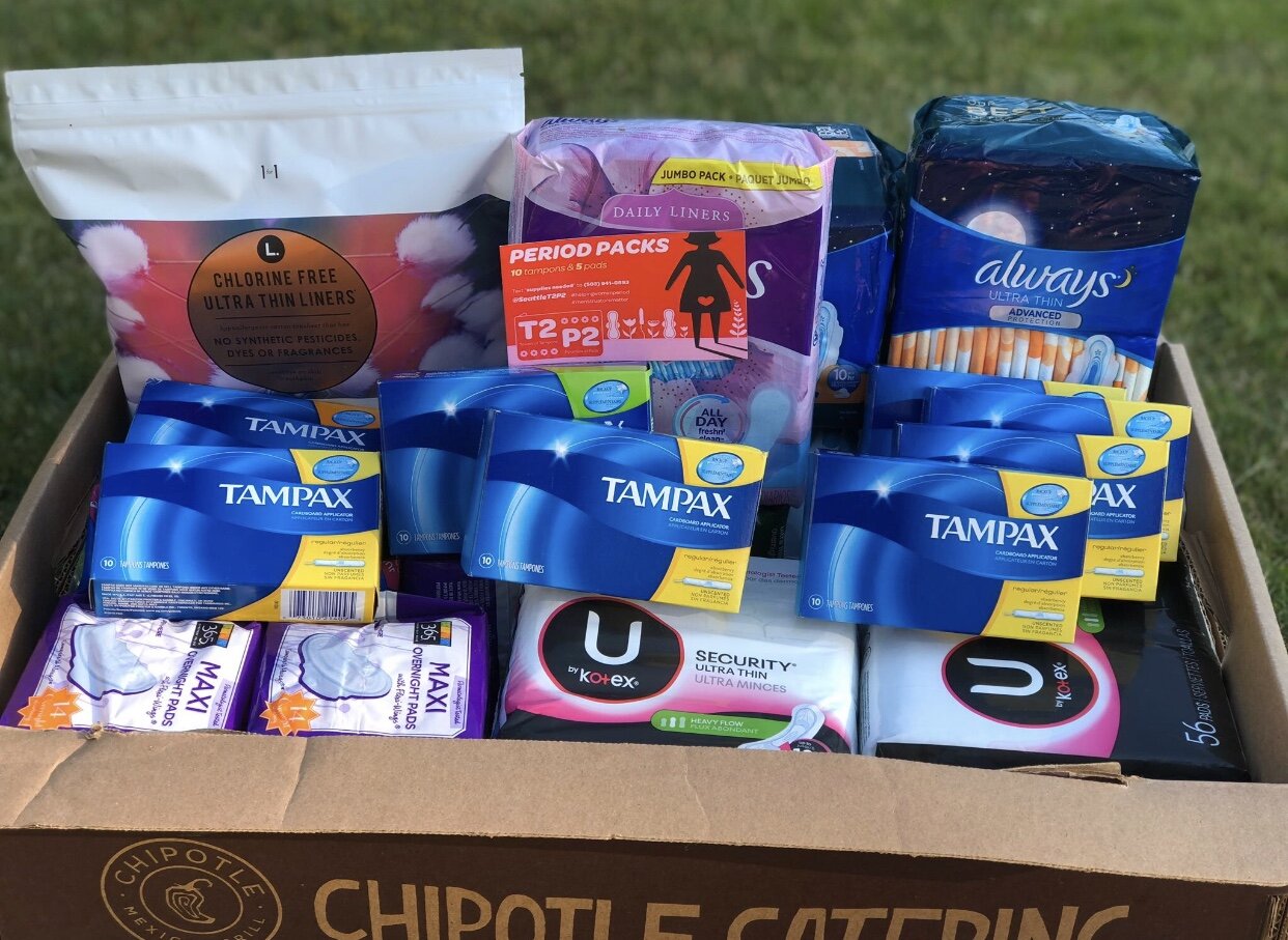 Donate a box of tampons; make an impact