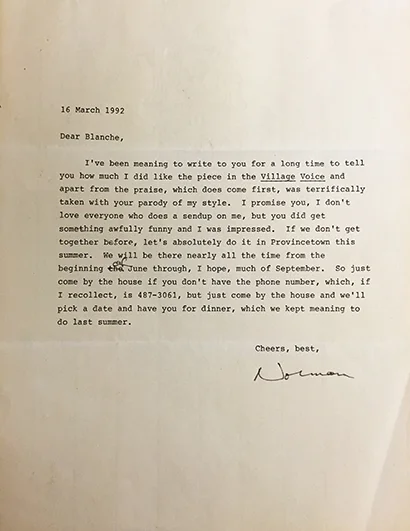 Norman Mailer and I liked each other.
