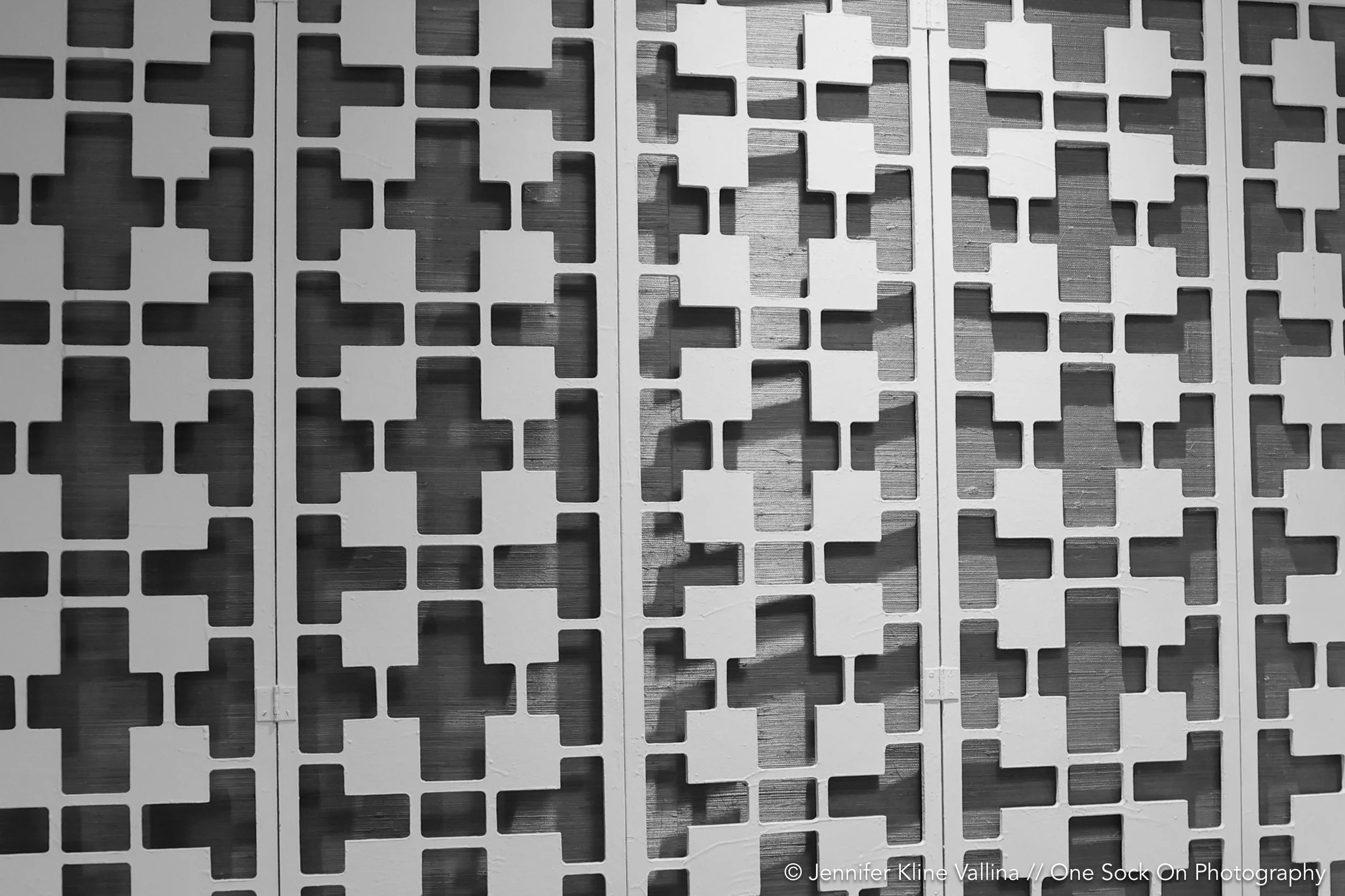geometric wall divider