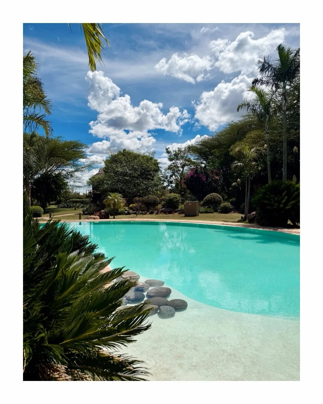 Sometimes we get to places that are p e r f e c t. 
Inside and outside, flying above or riding across. 
Some corners of this planet are spot-on perfect. 
It&rsquo;s the gardens, the pools, the service, the f o o d, and then the location, the views, t