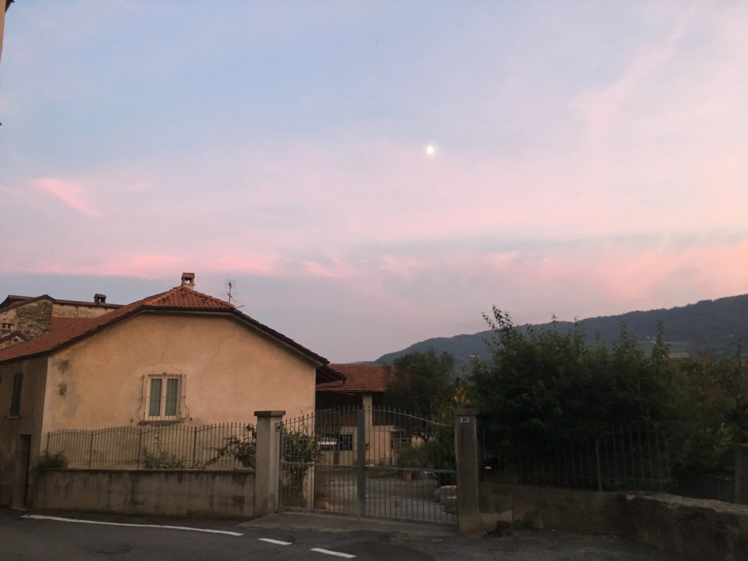 Monesiglio at dusk