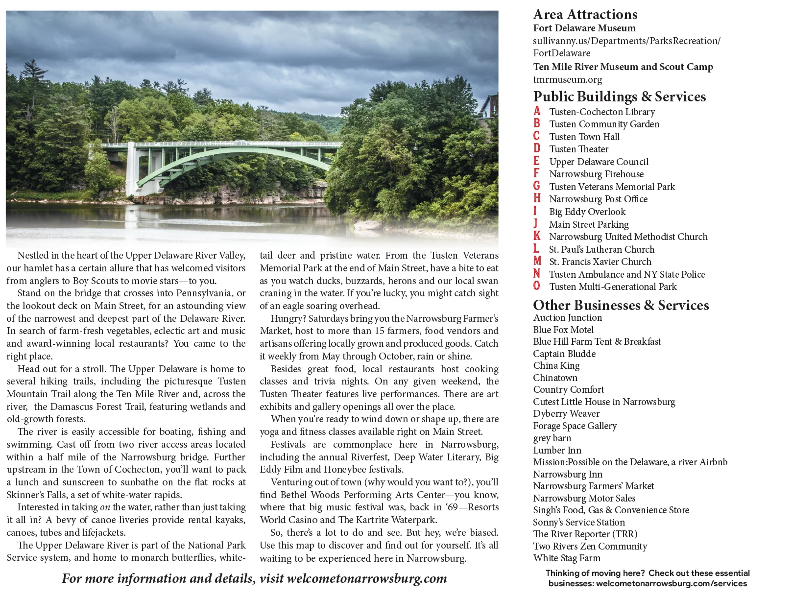 Narrowsburg Map The River Reporter