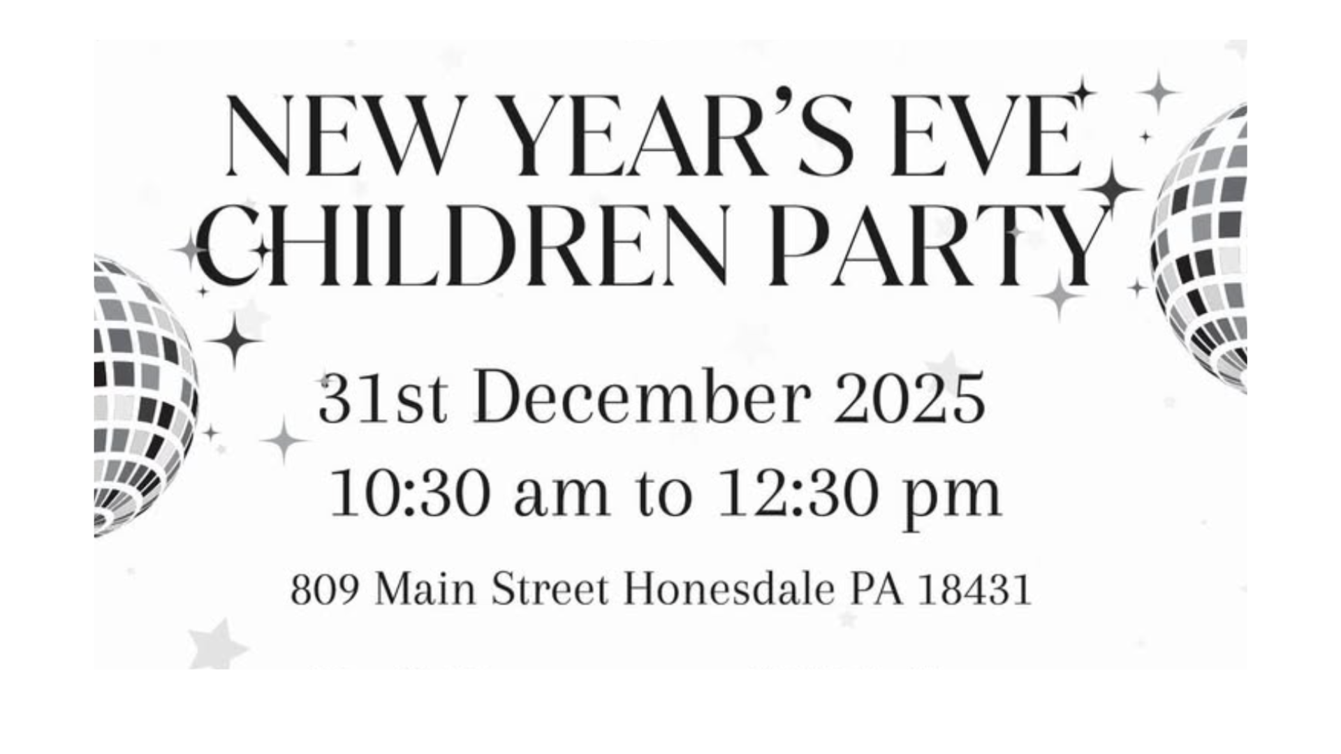 New Year's Eve Children's Party