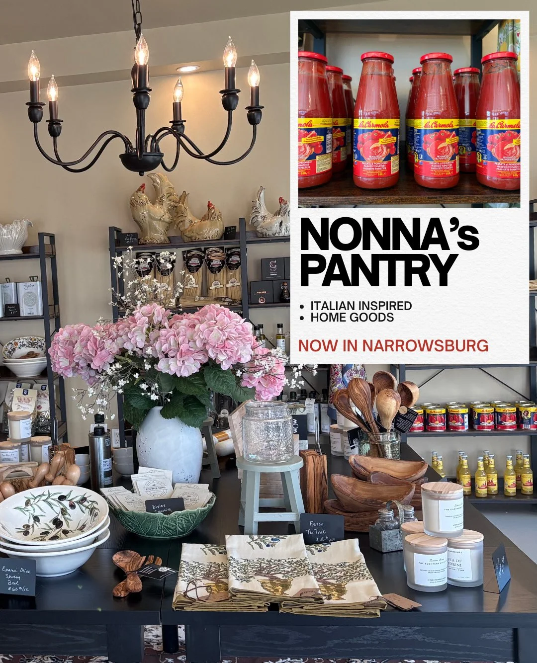 Narrowsburg has a new taste of Italy arriving this weekend 🇮🇹✨⁠
⁠
Nonna&rsquo;s Pantry is opening its doors Saturday, March 14 at 25 Main Street &mdash; and it&rsquo;s bringing a beautifully curated selection of Italian specialty foods and home goo