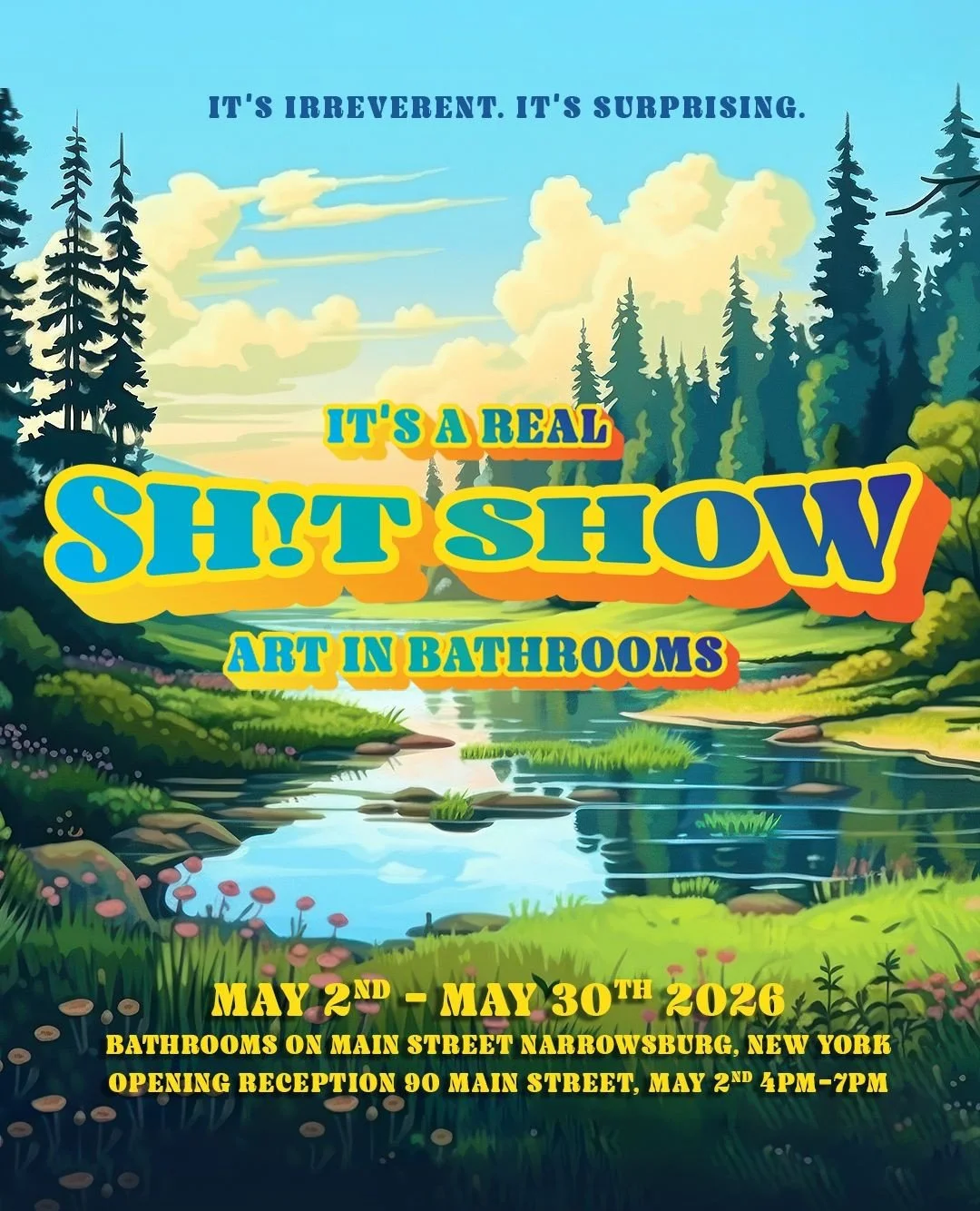 The Sh!t Show is coming to Main Street this May &mdash; a one-of-a-kind art crawl that transforms bathrooms across Narrowsburg into unexpected little galleries, full of surprise, humor, and delight.⁠
⁠
Part creative adventure, part downtown treasure 
