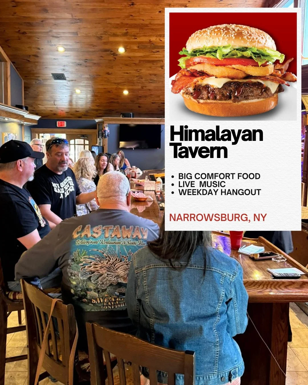 There&rsquo;s a new spot in Cochecton Center bringing fresh energy to a familiar place&mdash;Himalayan Tavern 🍔🎶⁠
⁠
This is a laid-back, welcoming tavern serving up hearty American comfort food with generous portions and quality ingredients&mdash;t