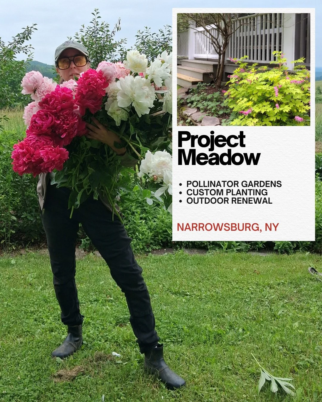 🌿 Project Meadow is helping bring more beauty, biodiversity, and intention to outdoor spaces across Narrowsburg and the surrounding area.⁠
⁠
Leigh works with homeowners, businesses, and Airbnb hosts to design, plant, and maintain gardens that feel n