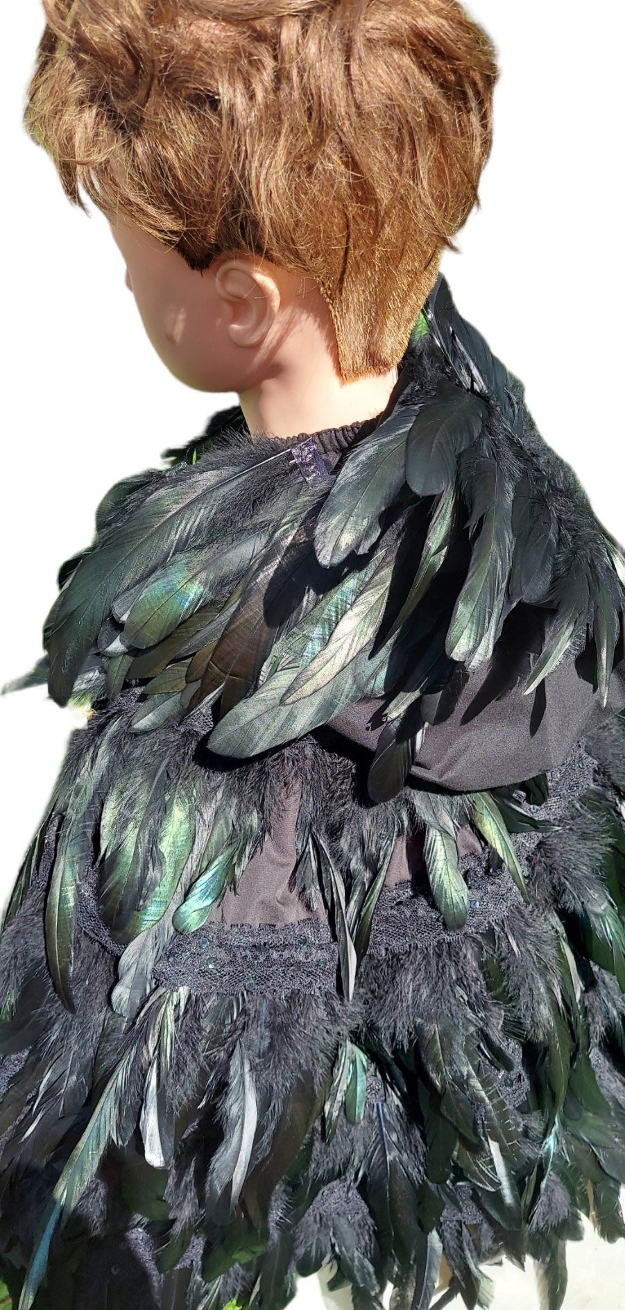 raven feather dress