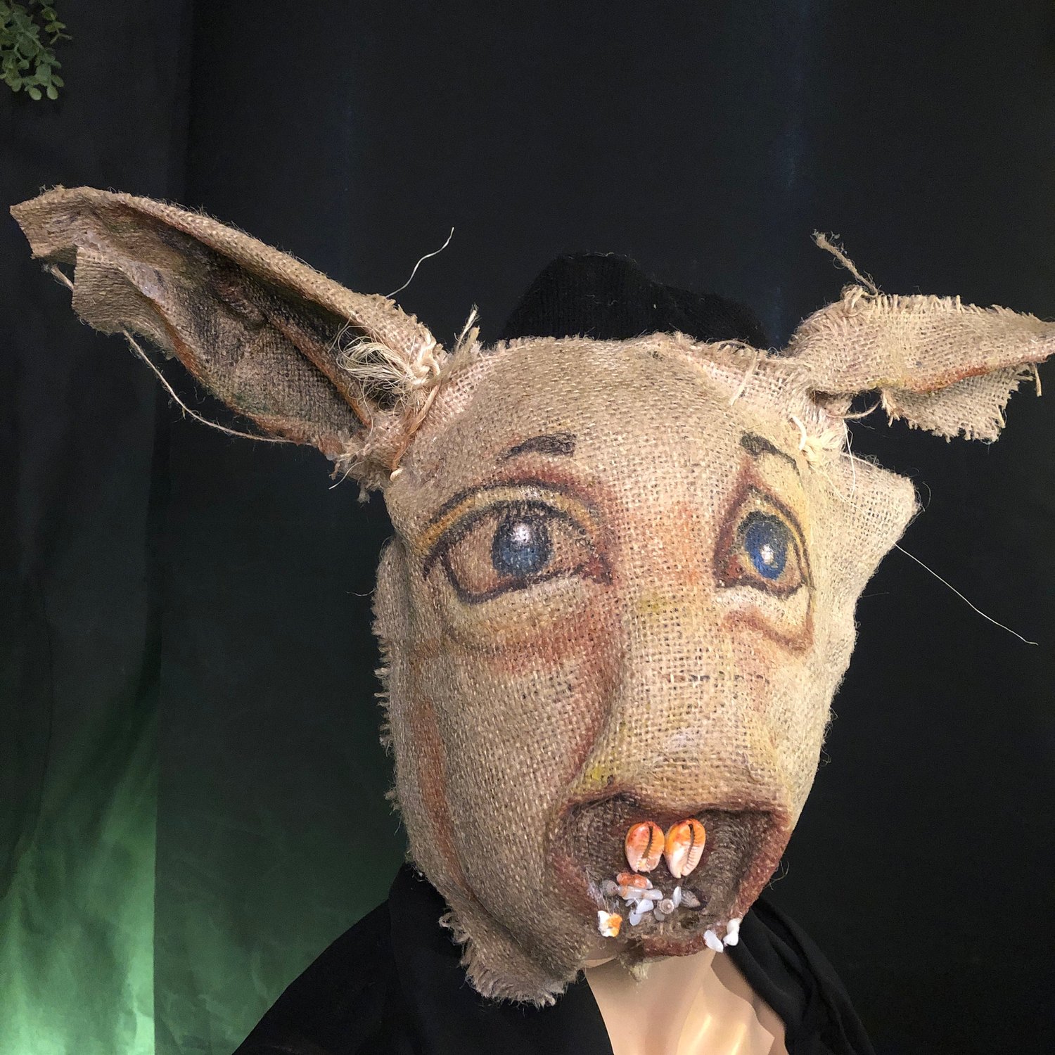 Creepy Scary Burlap Rabbit Pony Horse Mouse Horror Mask - Adult Halloween Costume Mask - Handmade Custom Props - Scarecrow Pig Animal Mask — %Crooked Crow Masks - Custom Masks and Props Creepy Scary Burlap Rabbit Pony Horse Mouse Horror Mask - Adult Halloween Costume Mask - Handmade Custom Props - Scarecrow Pig Animal Mask — %Crooked Crow Masks - Custom Masks and Props