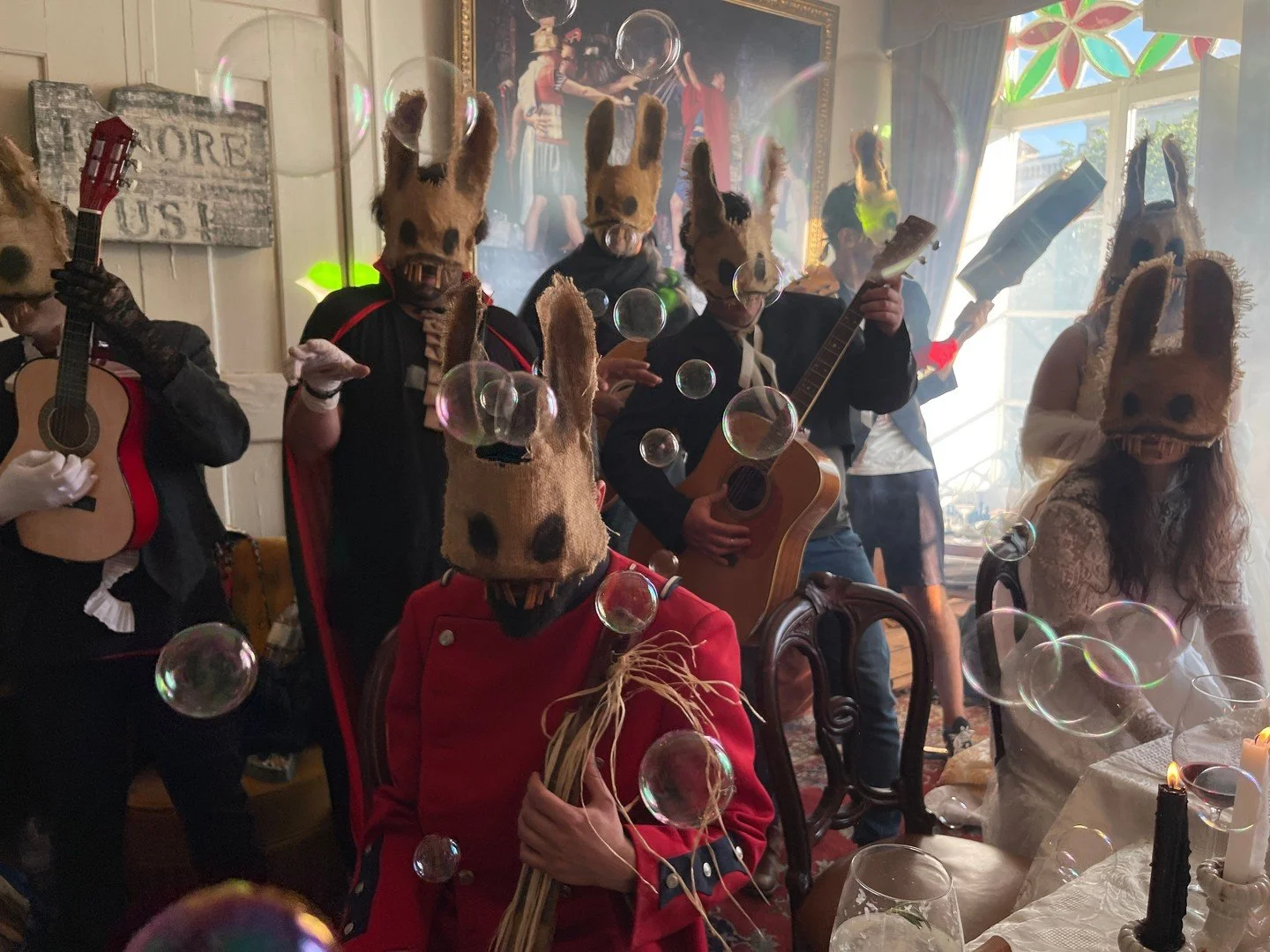 Rabbit Masks for Photos, Videos, Halloween, Masquerades, Parades, and Special Events
#halloween #bunnymask #crookedcrowmasks