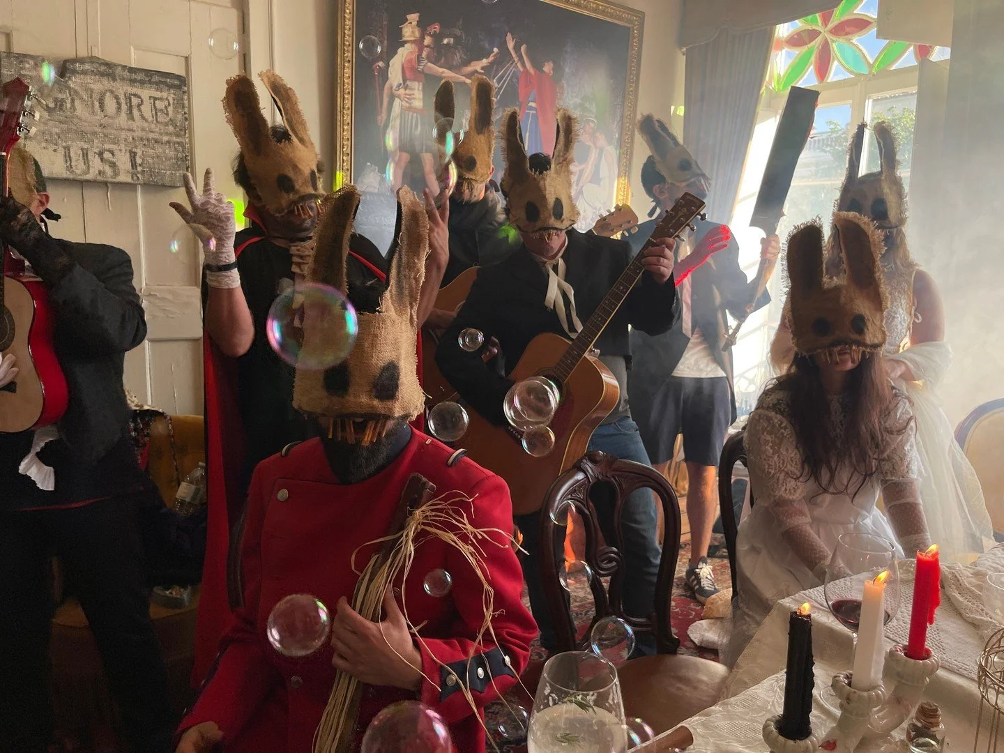 Rabbit Masks for Photos, Videos, Halloween, Masquerades, Parades, and Special Events
#halloween #bunnymask #crookedcrowmasks