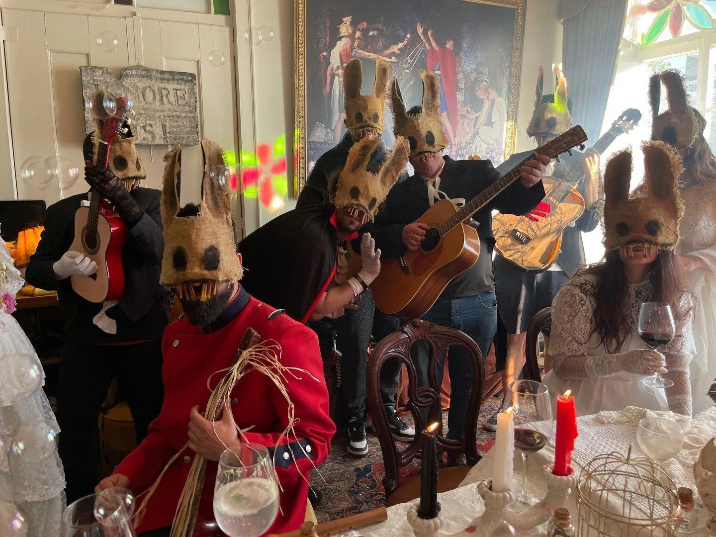 Rabbit Masks for Photos, Videos, Halloween, Masquerades, Parades, and Special Events
#halloween #bunnymask #crookedcrowmasks