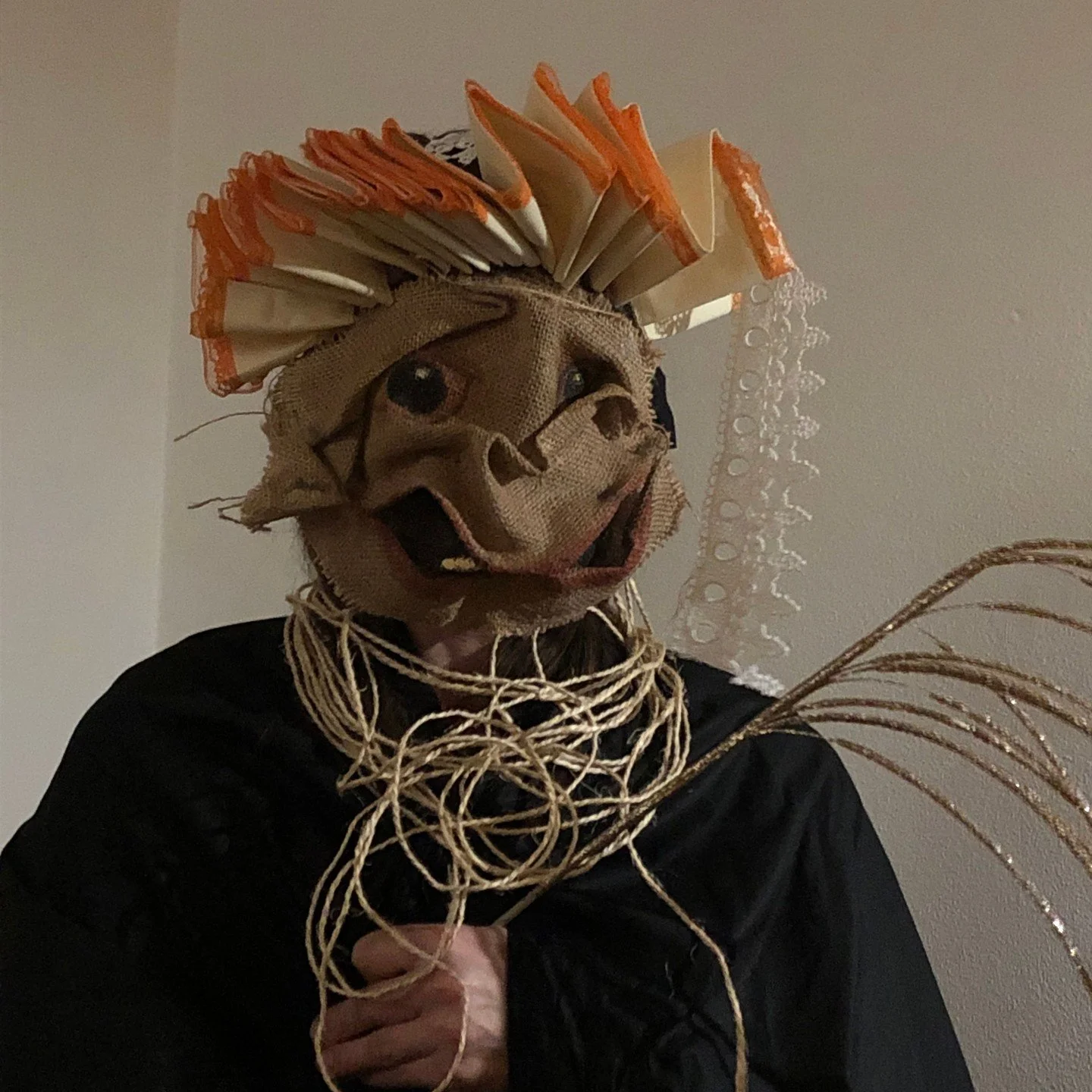 Handmade masks for movies, Halloween, parties, masquerades and fun times  #maskart #mask #props #cryptid #crookedcrowmasks