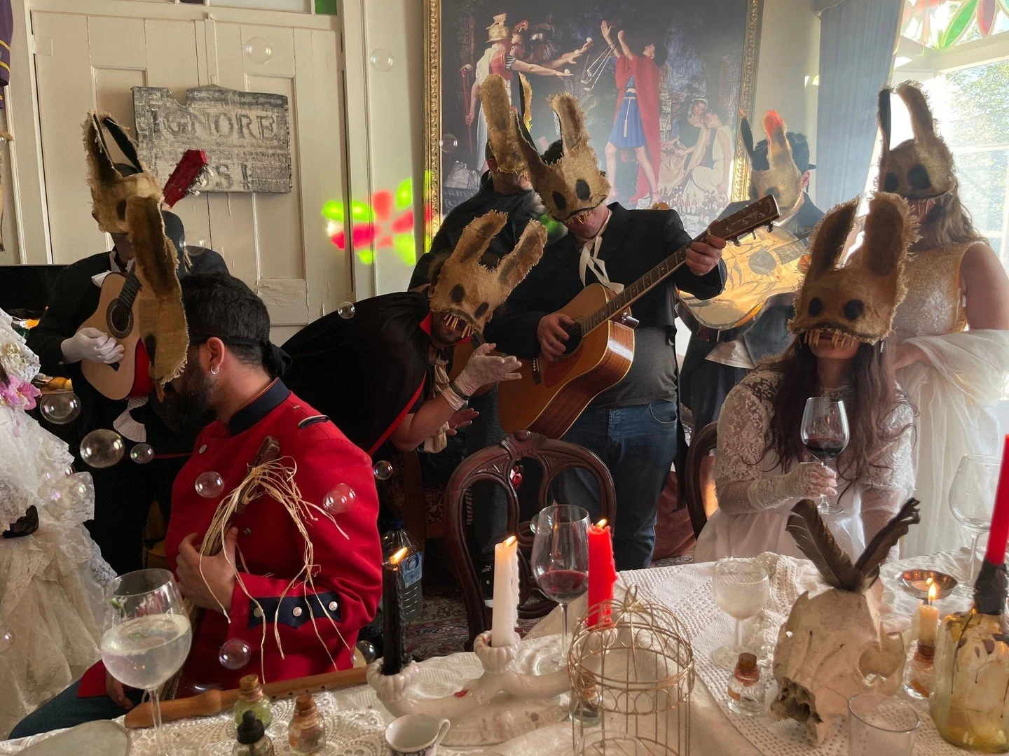 Rabbit Masks for Photos, Videos, Halloween, Masquerades, Parades, and Special Events
#halloween #bunnymask #crookedcrowmasks