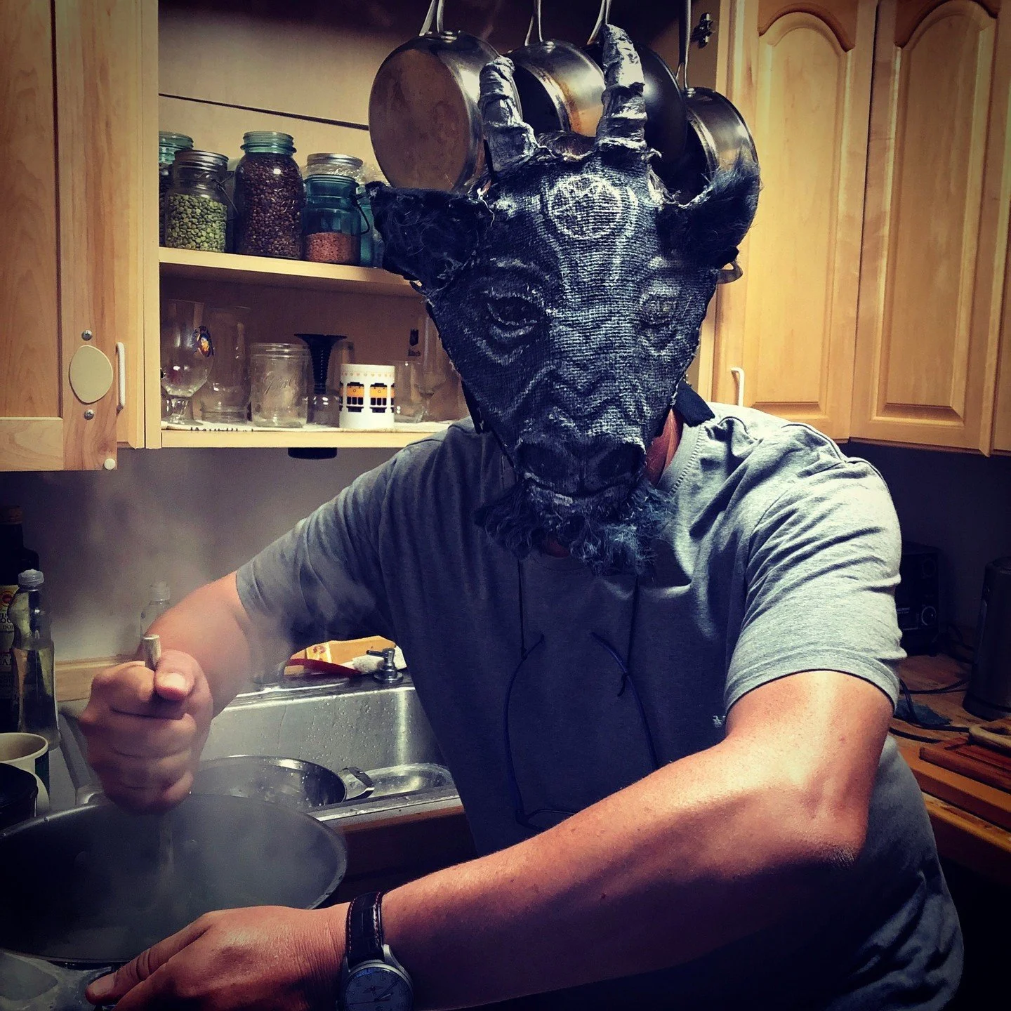 Handmade masks for theater, Halloween, parties, masquerades and fun times #cat #maskart #catmask #crookedcrowmasks