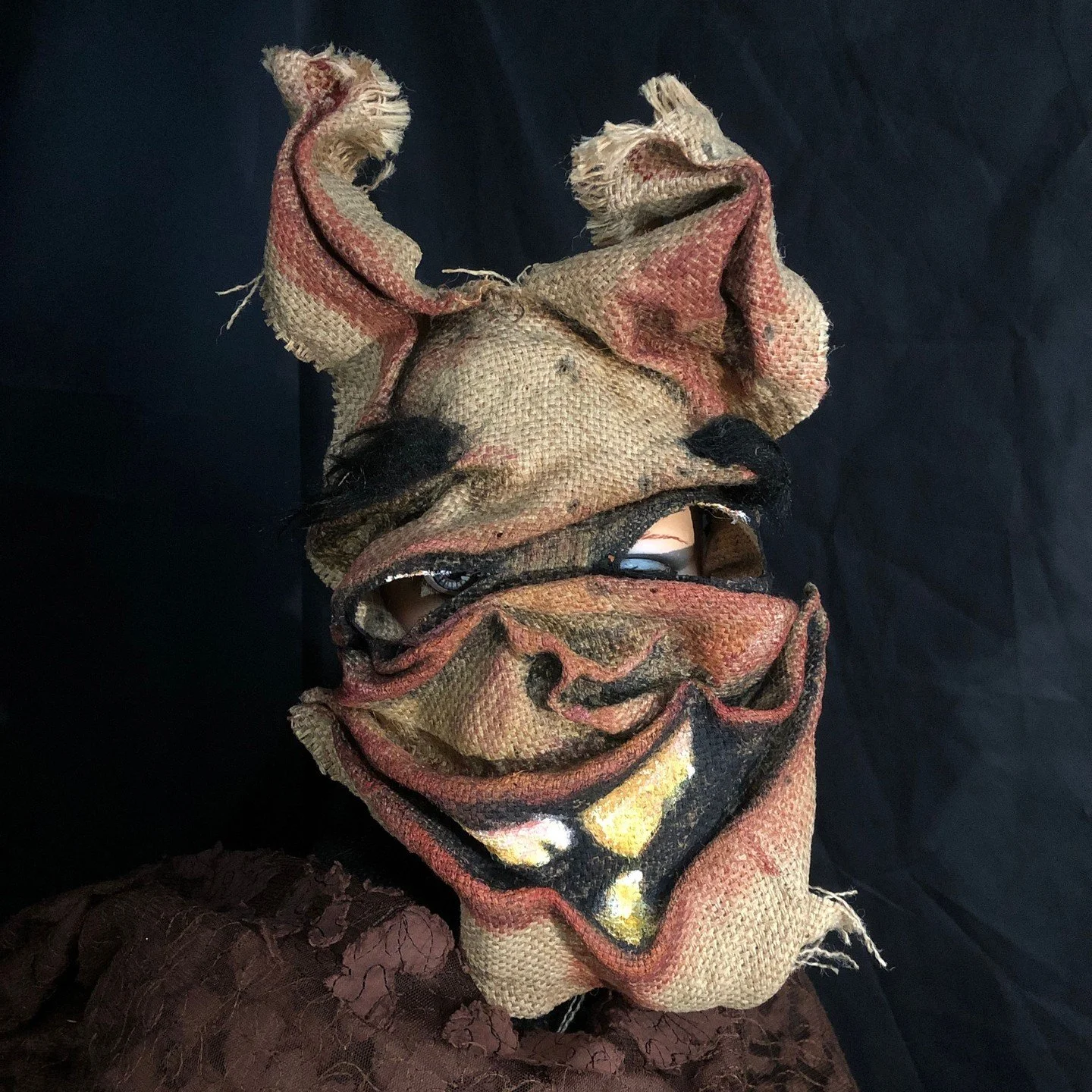 Handmade masks for movies,, Halloween, parties, masquerades and fun times  #maskart #mask #props #cryptid #crookedcrowmasks