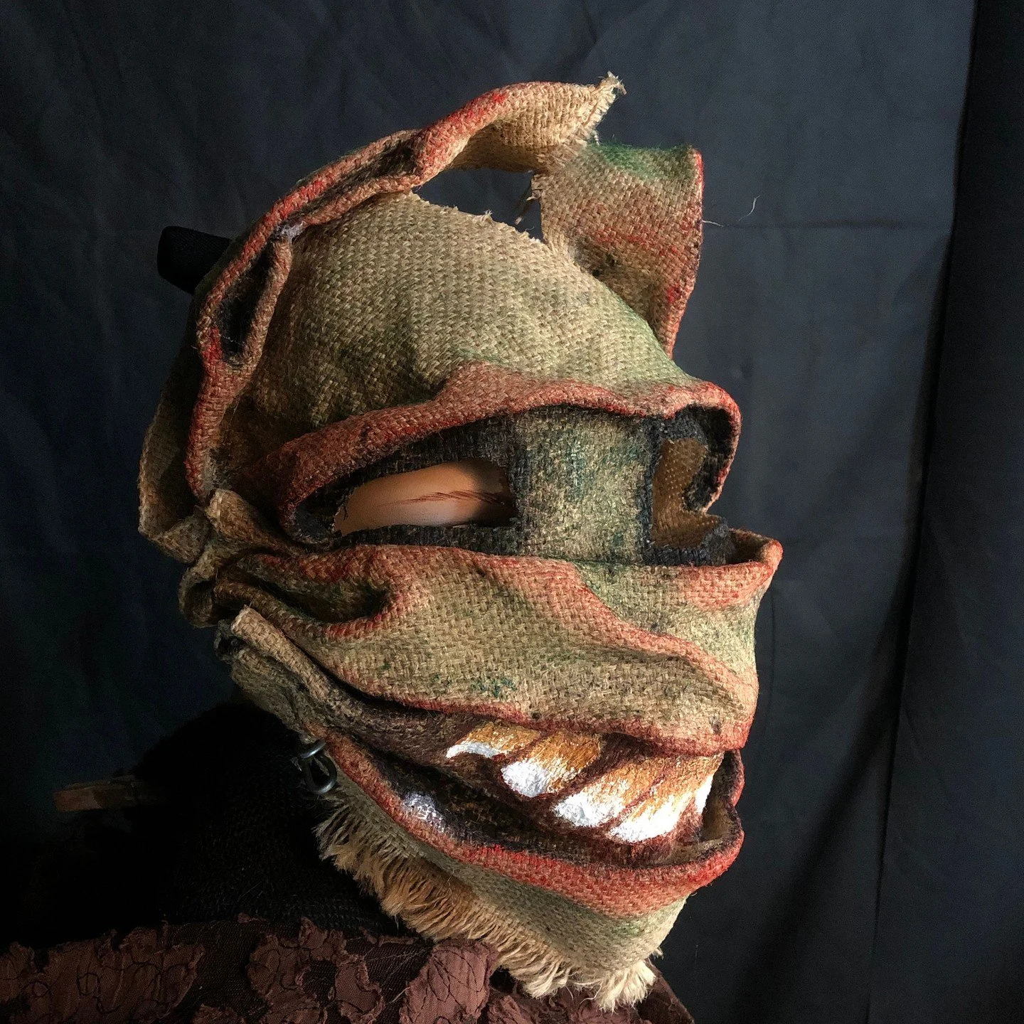 Handmade masks for movies,, Halloween, parties, masquerades and fun times  #maskart #mask #props #cryptid #crookedcrowmasks