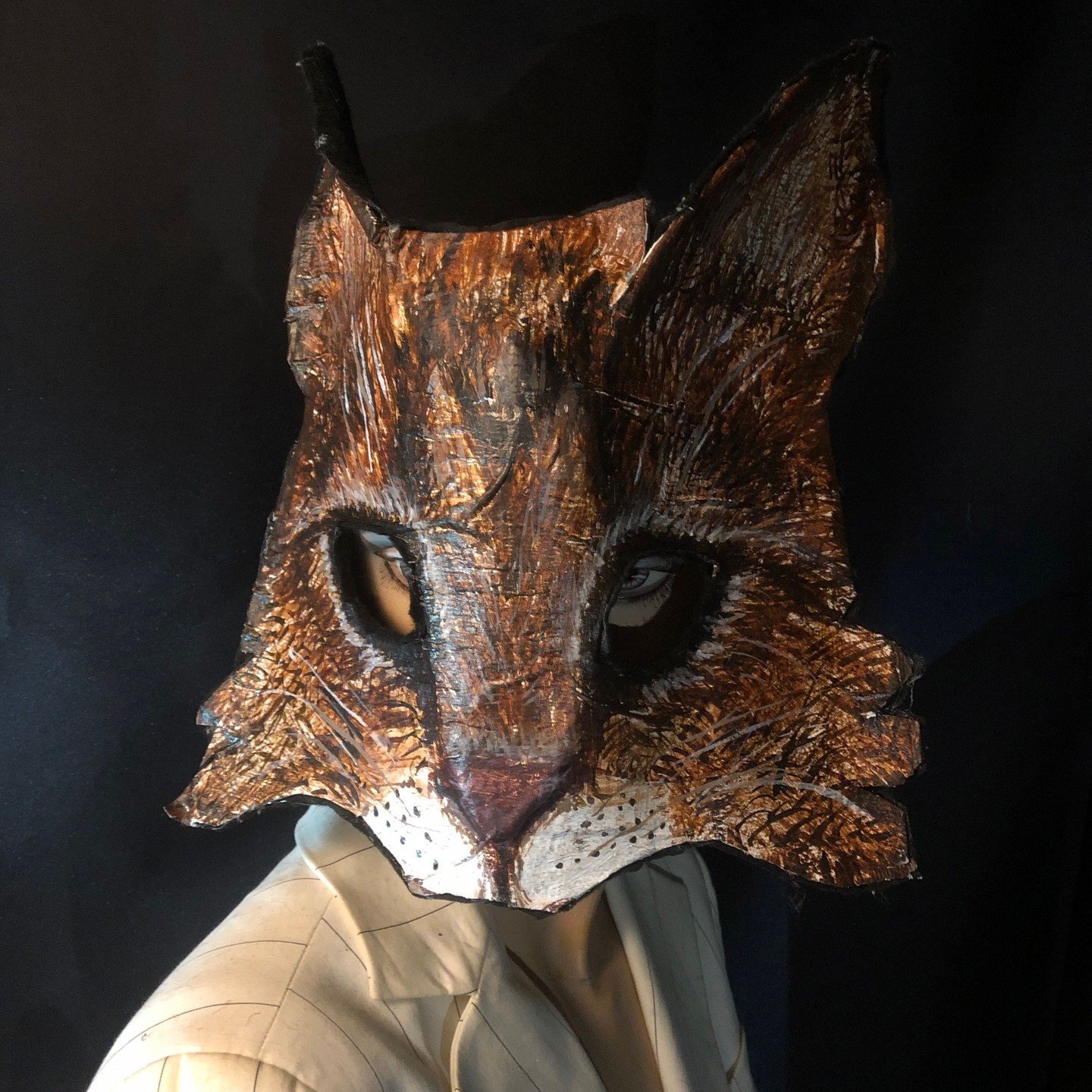 Handmade masks for movies,, Halloween, parties, masquerades and fun times  #maskart #mask #props #cat #crookedcrowmasks