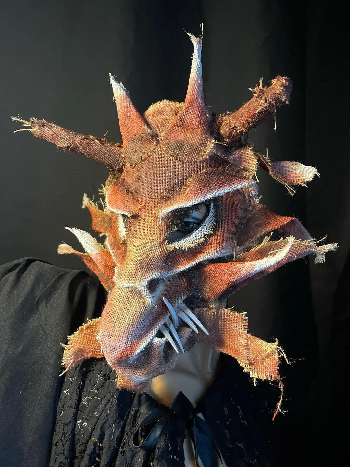 We have new Dragon Masks! #dragon #maskart #crookedcrowmasks