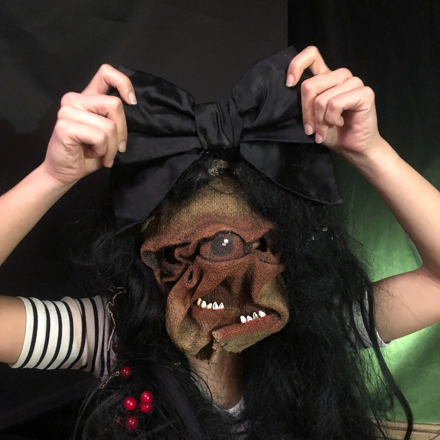 Handmade masks for movies,, Halloween, parties, masquerades and fun times  #maskart #mask #props #cryptid #crookedcrowmasks