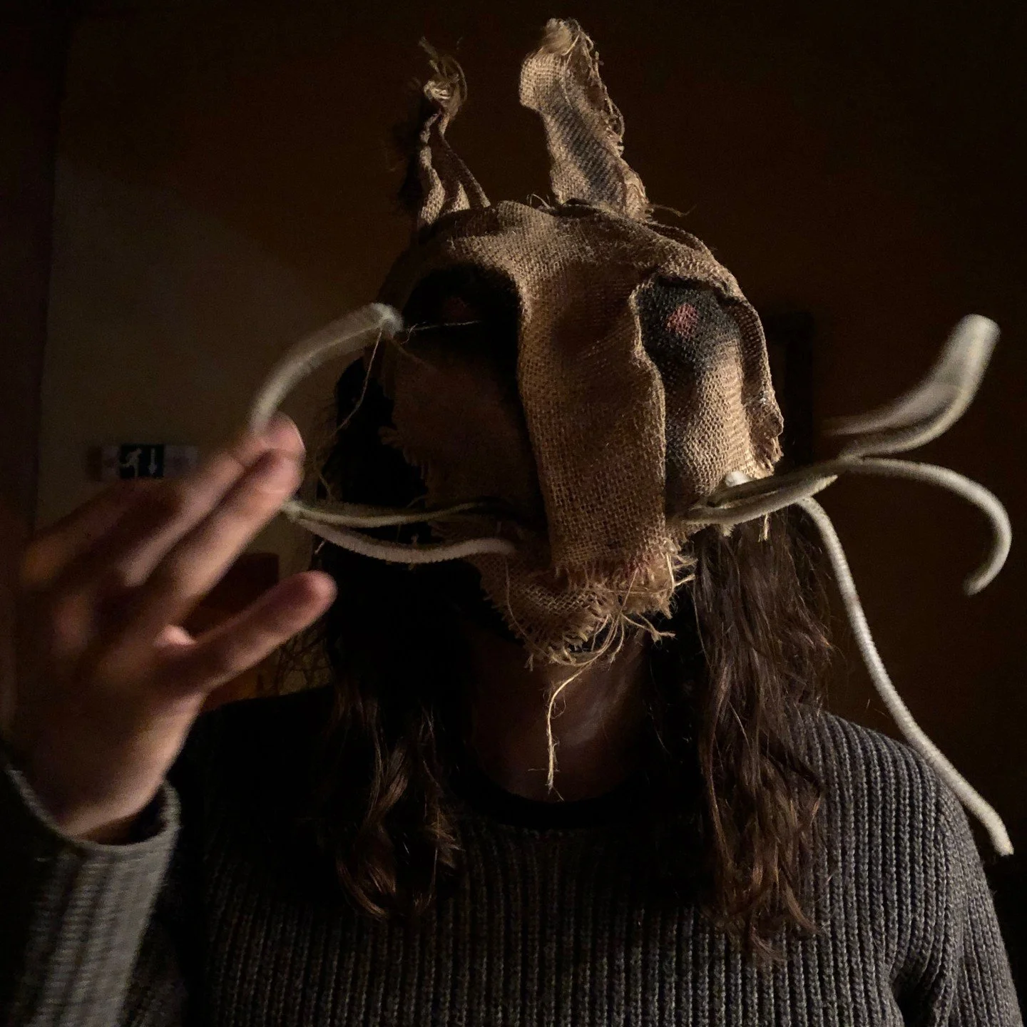 Handmade masks for movies, Halloween, parties, masquerades and fun times  #maskart #mask #props #cryptid #crookedcrowmasks