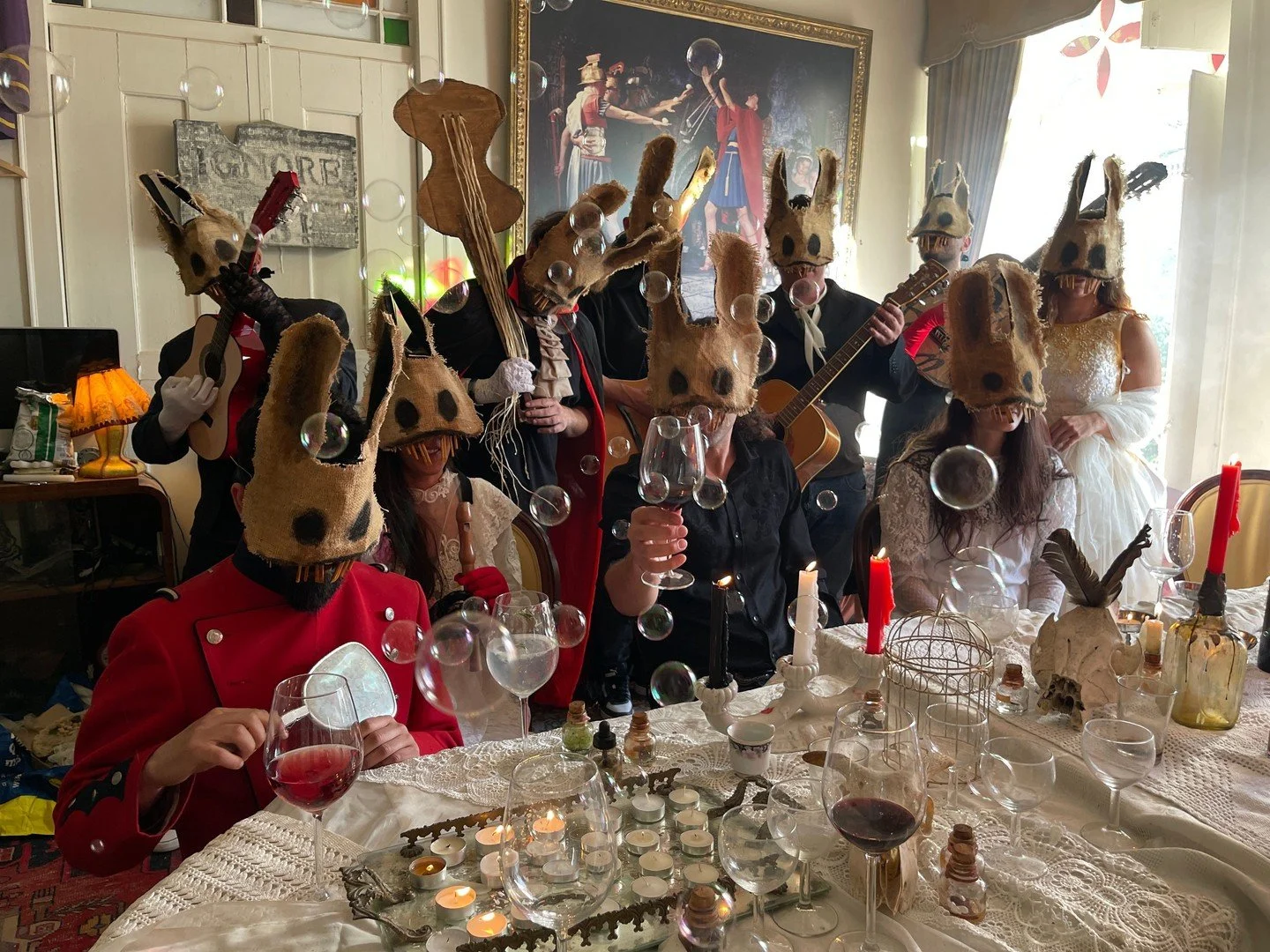 Rabbit Masks for Photos, Videos, Halloween, Masquerades, Parades, and Special Events
#halloween #bunnymask #crookedcrowmasks