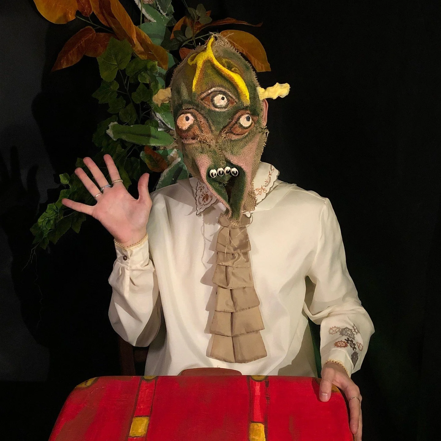 Handmade masks for movies, Halloween, parties, masquerades and fun times  #maskart #mask #props #cryptid #crookedcrowmasks