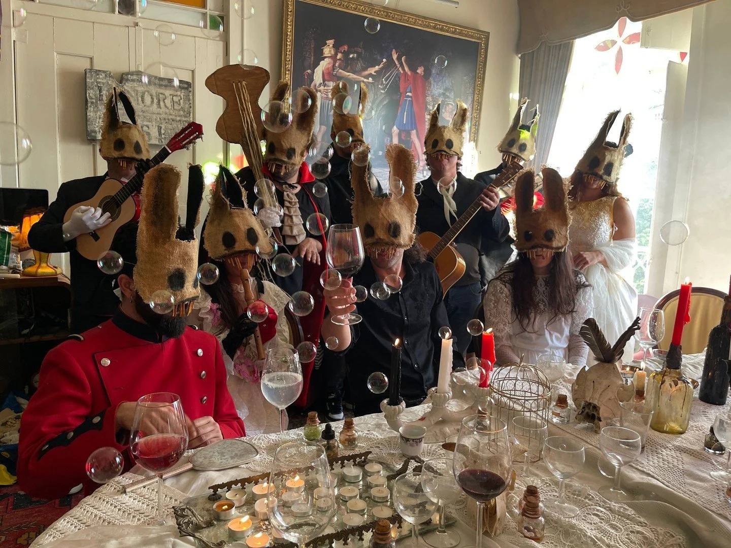 Rabbit Masks for Photos, Videos, Halloween, Masquerades, Parades, and Special Events
#halloween #bunnymask #crookedcrowmasks