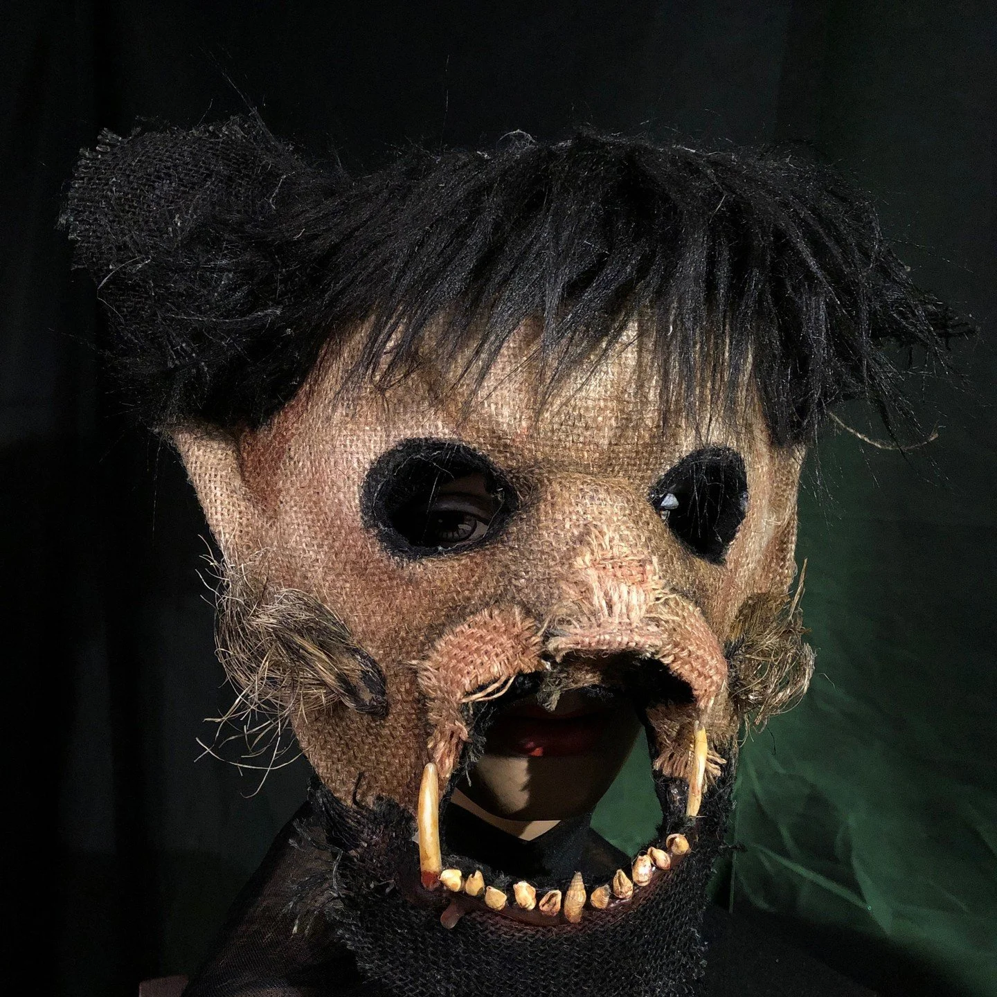 Handmade masks for movies, Halloween, parties, masquerades and fun times  #maskart #mask #props #monsters #crookedcrowmasks