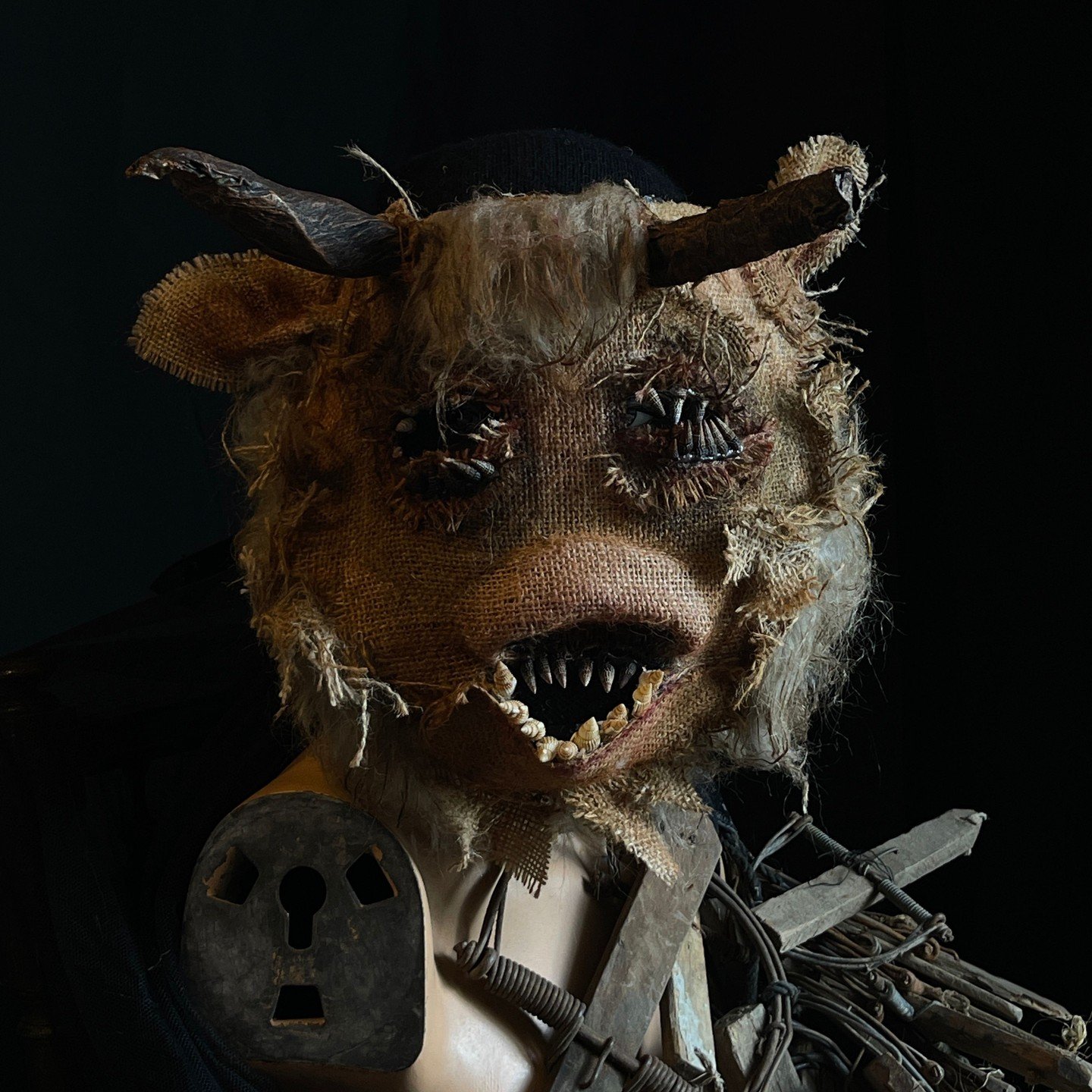 Handmade masks for movies, Halloween, and masquerades. #crookedcrowmasks #monsters #masks