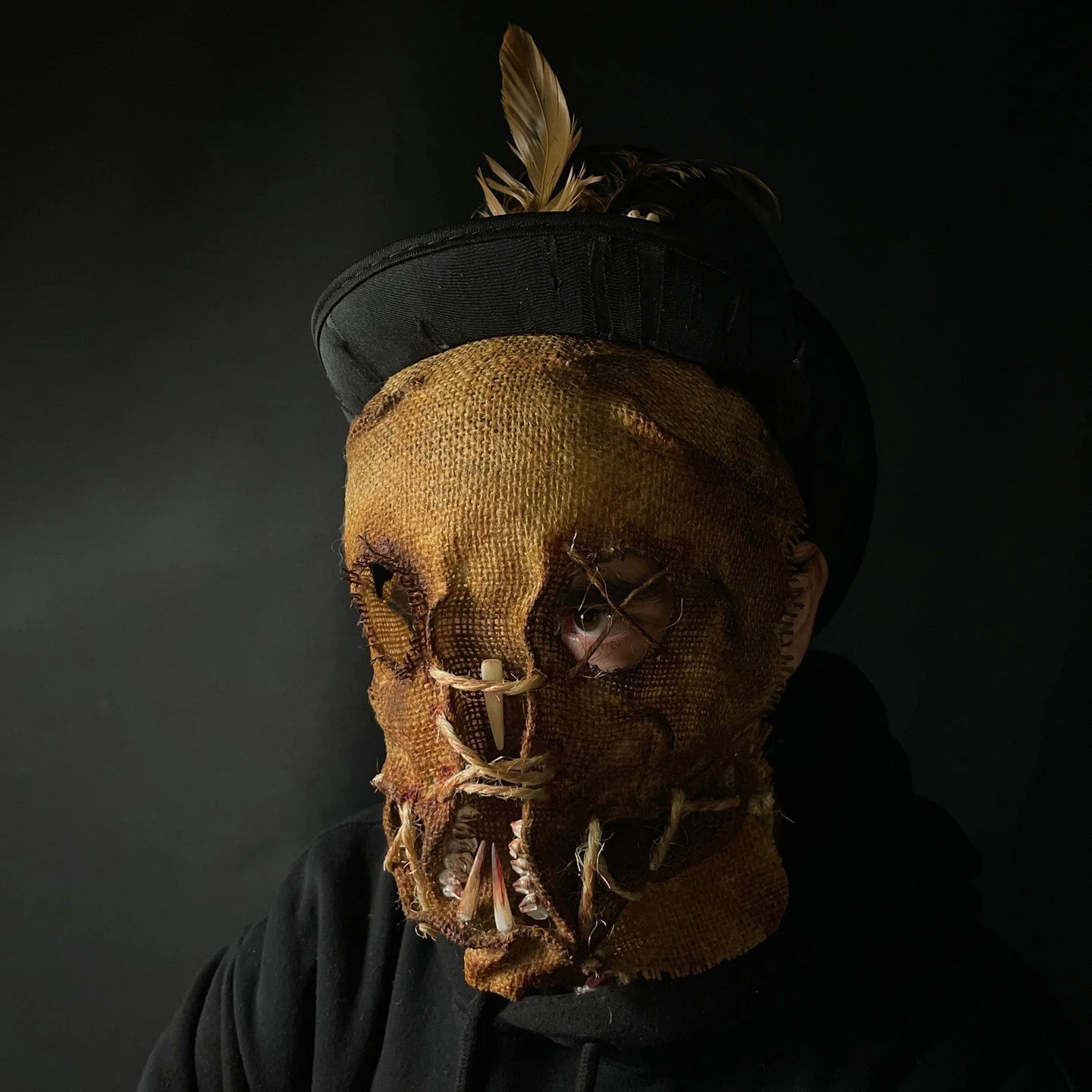 Handmade masks for movies, Halloween, and masquerades. #crookedcrowmasks #monsters #masks