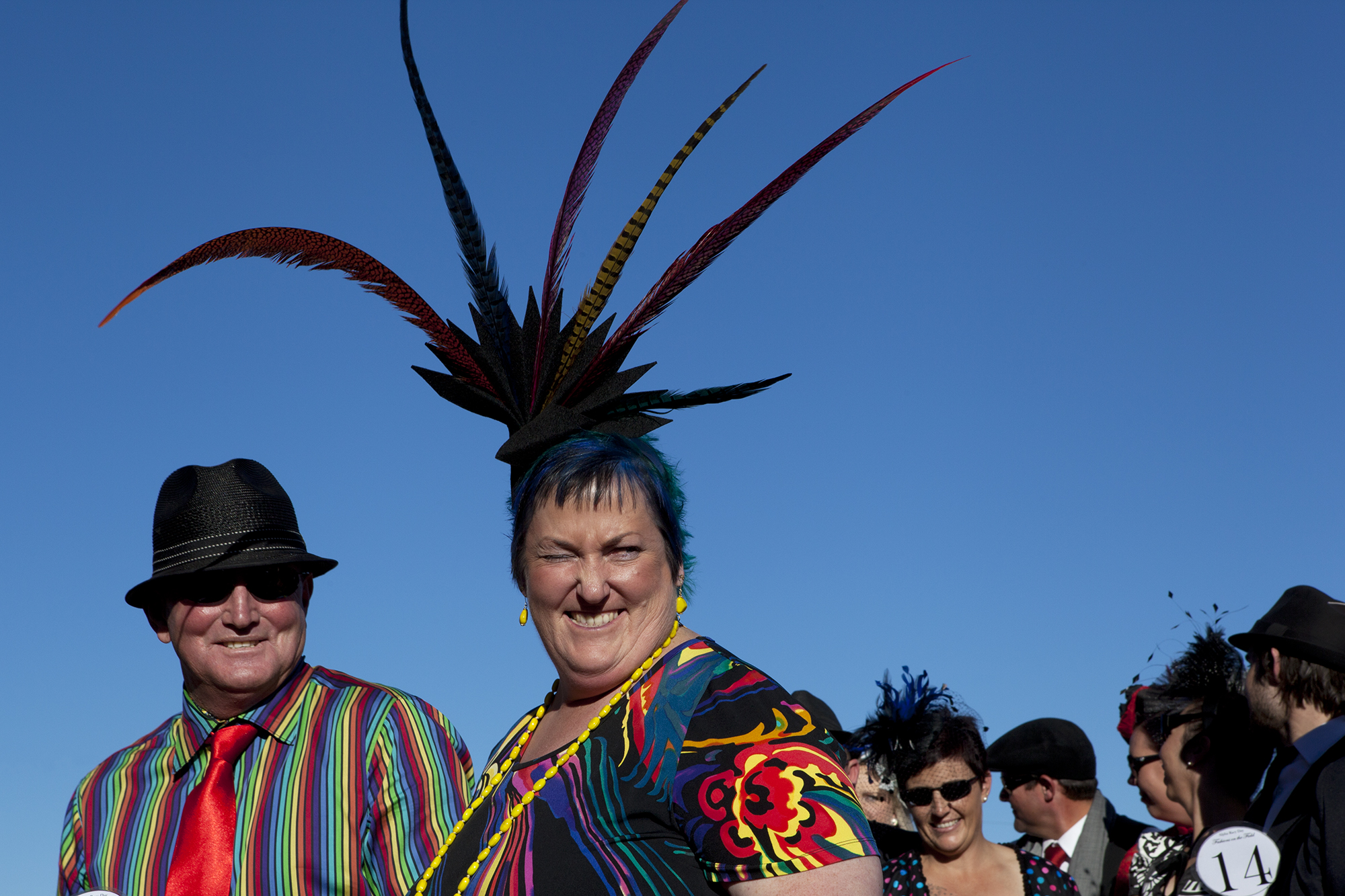 Fashions on the Field at the Alpha races in outback Queensland.