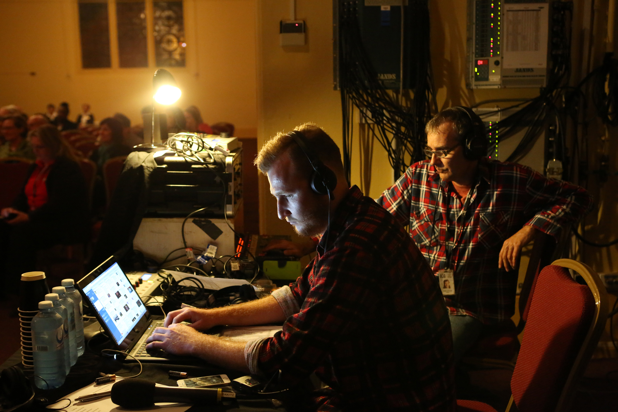 Behind the scenes of a live ABC radio broadcast in Toowoomba.