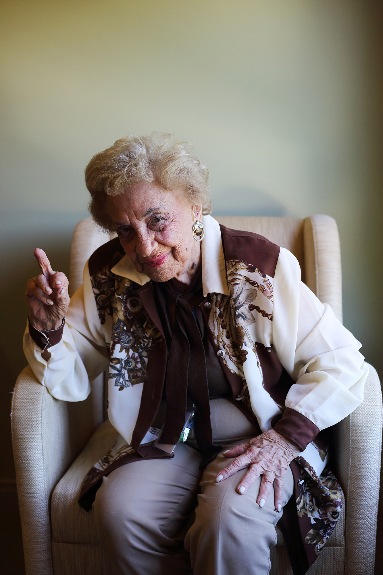  If 99-year-old Lena Goldstein could express one thing to Hitler, it would be to flip the bird. Growing up Jewish in Poland, her sense of humour helped her survive the Holocaust. On the night before she was certain she would die, she stayed up all ni