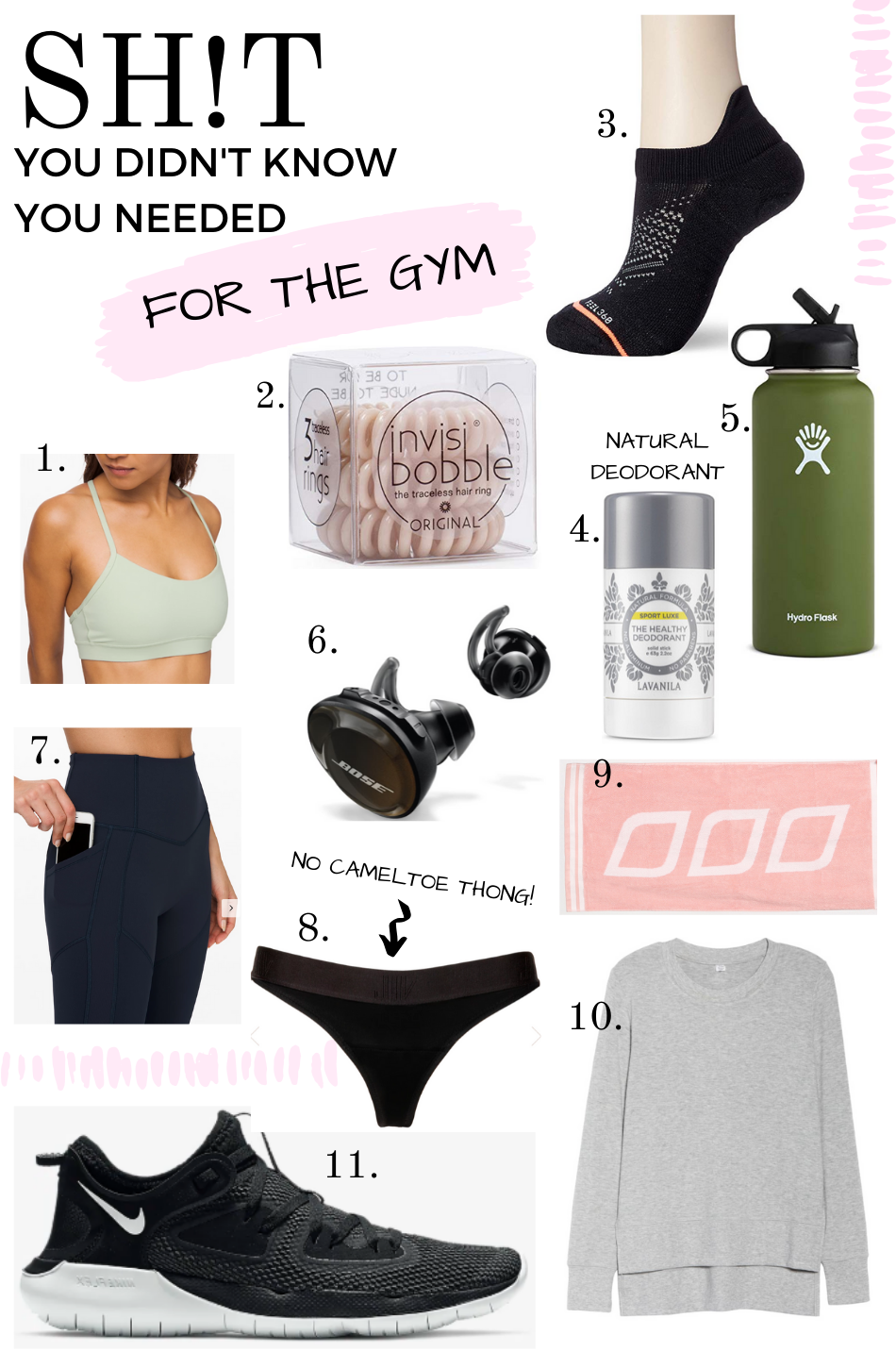 JAPAN TRAVEL AND BEYOND  things every girl needs for the gym — her atlas