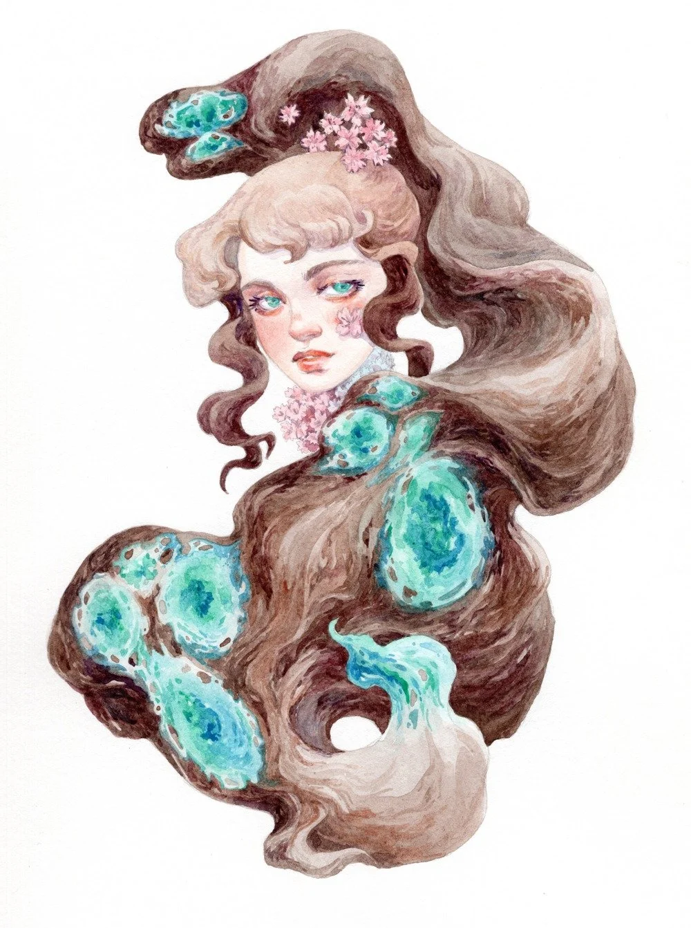 Always wanted to do a watercolor painting series in this theme

Shoutout to whoever bought this painting, I think about her all the time 🥲