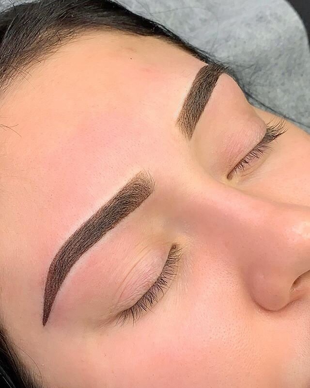 The best thing to do to take care of those healing brows is to leave them alone. NEVER pick at the scabs, as this will prematurely pull the pigment out of the tattoo, leaving bald spots.&nbsp; So don't touch them, and allow the scabs to naturally fal