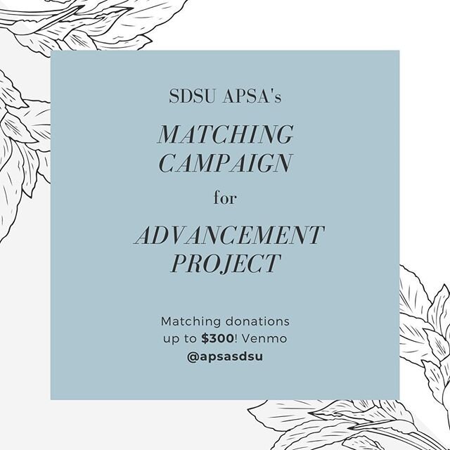 APSA will be having a matching campaign to raise funds for the Advancement Project, a next-generation, multi-racial civil rights organization. They provide resources on local and national levels to organized communities fighting against racial and so