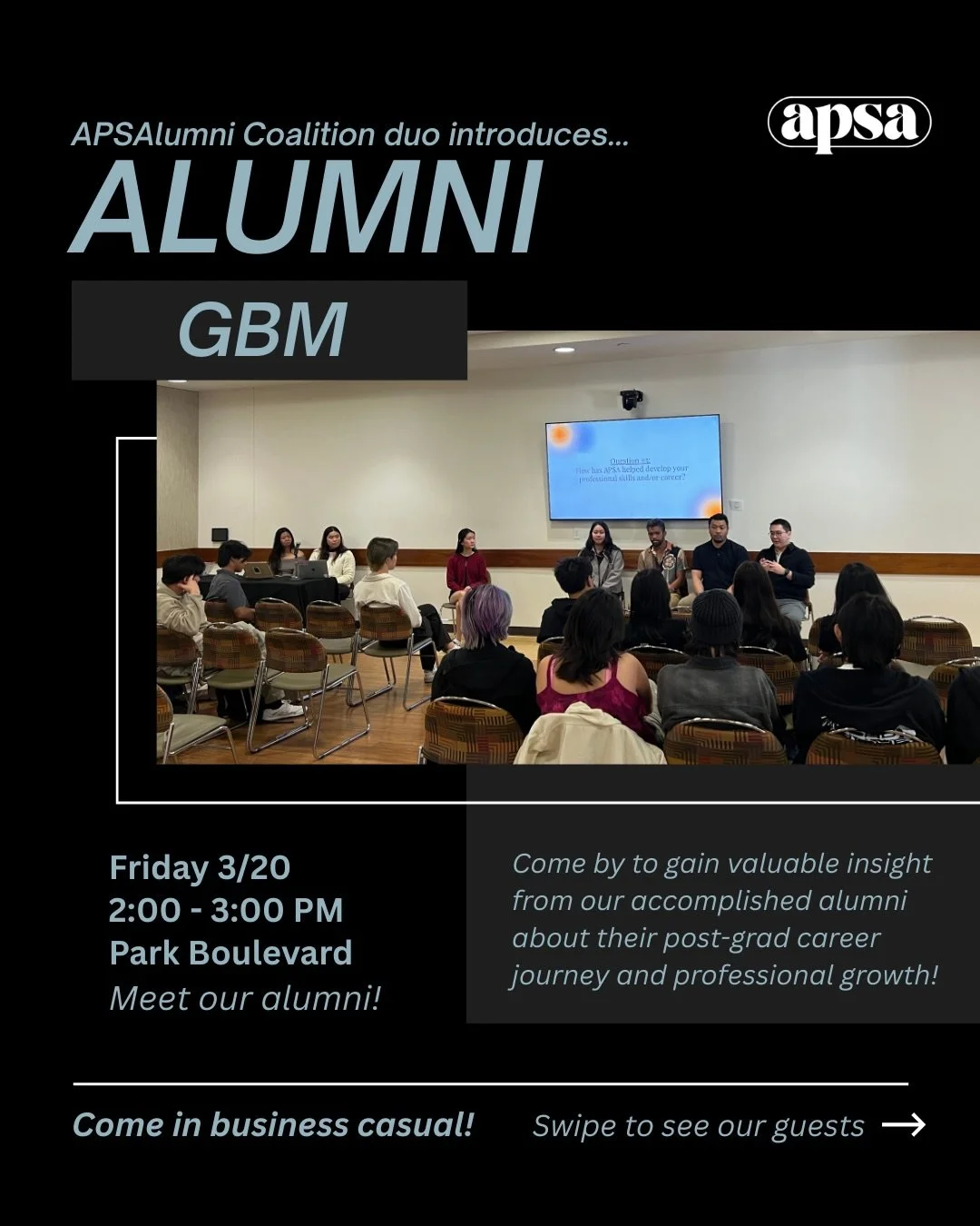 📢 Are you ready to get more connections on Linkedin? 📢

Join us for our Alumni GBM hosted by our APSAlumni Coalition duo, Joshua Co and Katie Chen! 🧑&zwj;💼👩&zwj;💼 Hear from our inspiring alumni as they share their journeys after graduation and 