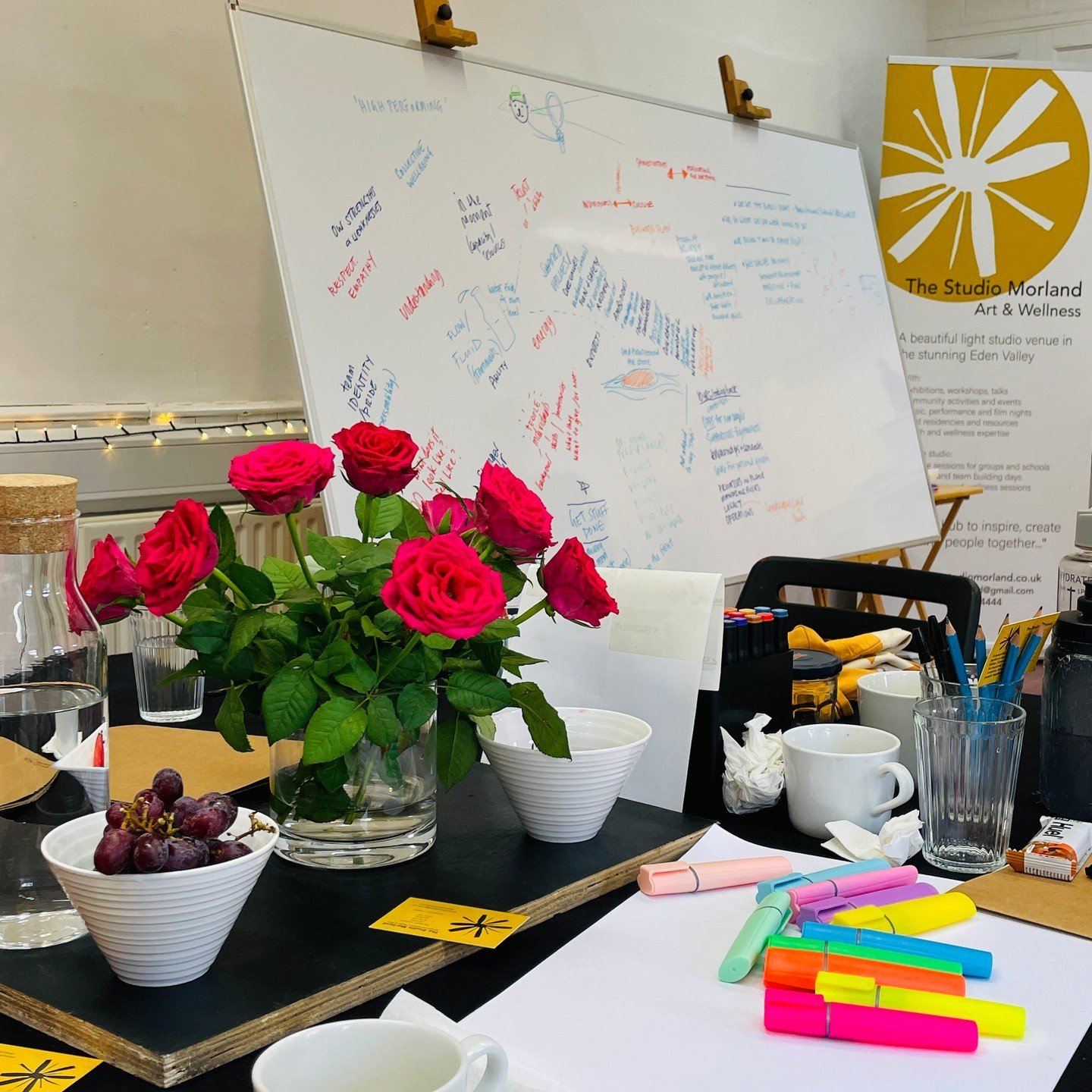 Last week we had guests the National Trust at The Studio Morland for a leadership team development day. We had some focussed facilitated sessions in the morning and I brought in the super Lucy Nicholson in the afternoon for a somatic movement session