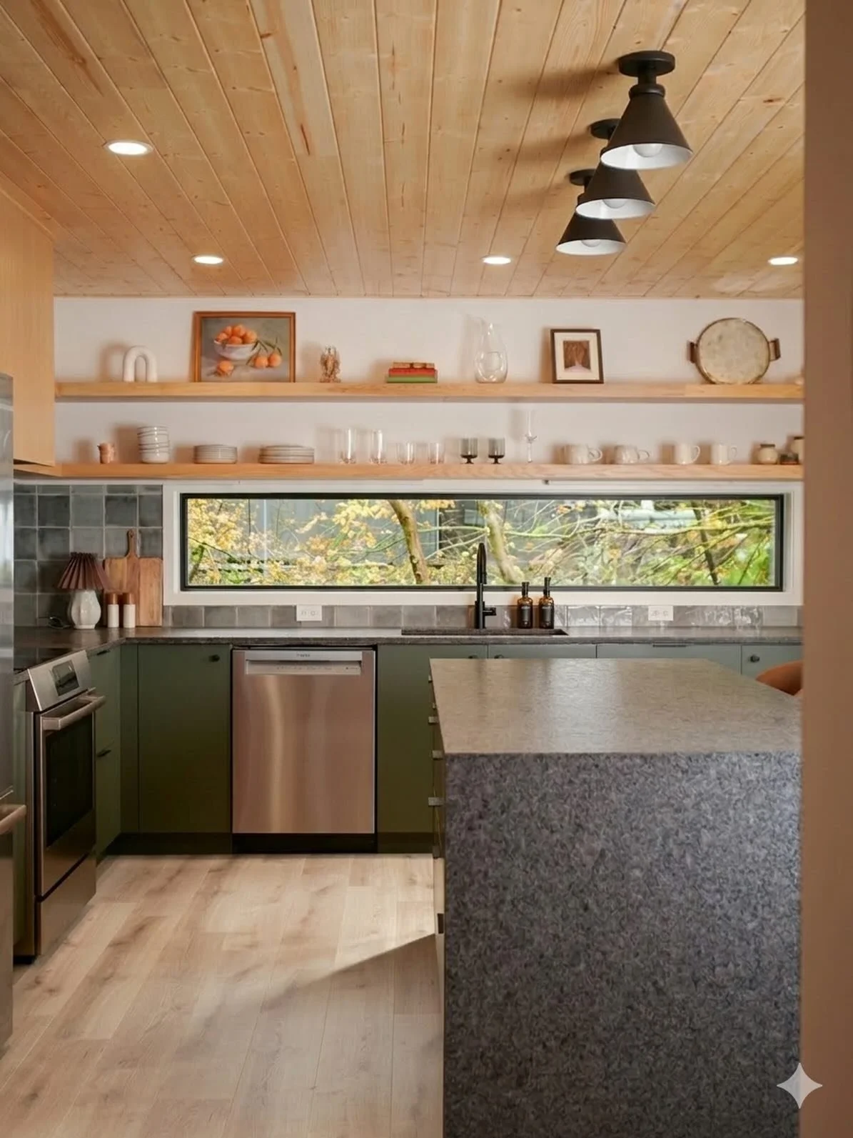 Felt like a good day to post a green kitchen 🍀